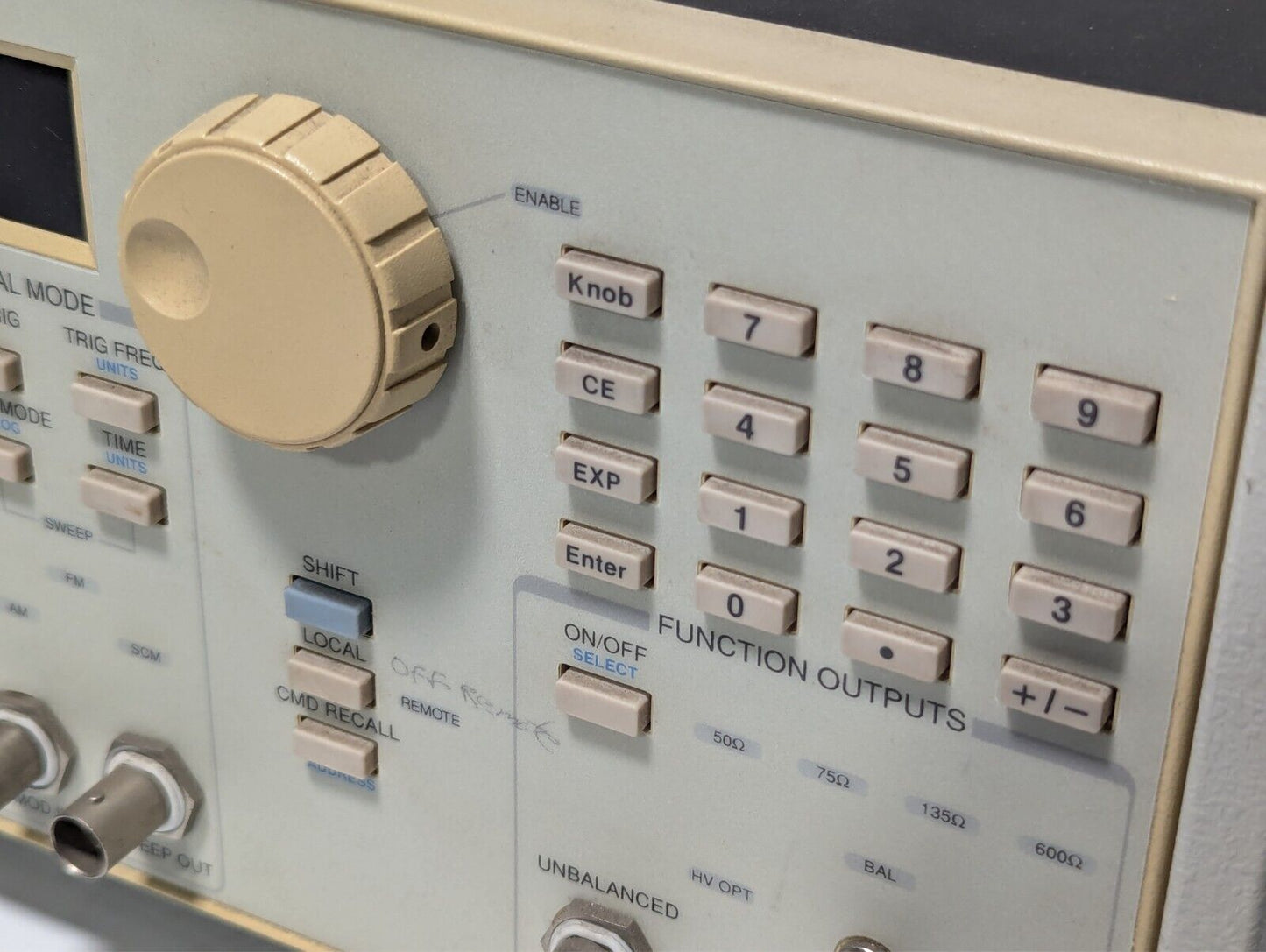 Wavetek 90 20-MHz synthesized function generator with manual as pictured