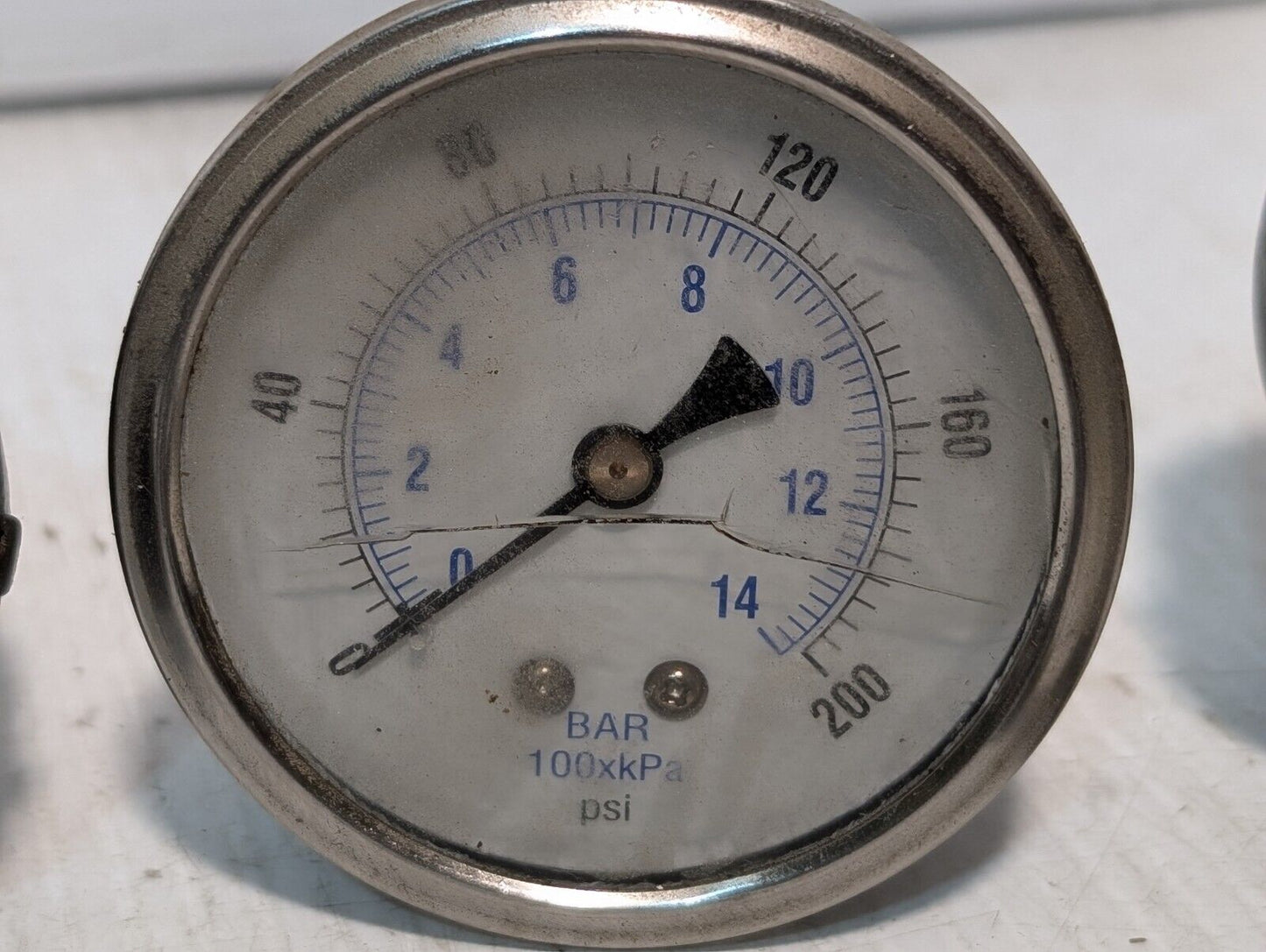 Lot of 11 Pressure Gauges, Assorted Brands and Sizes - Free Shipping