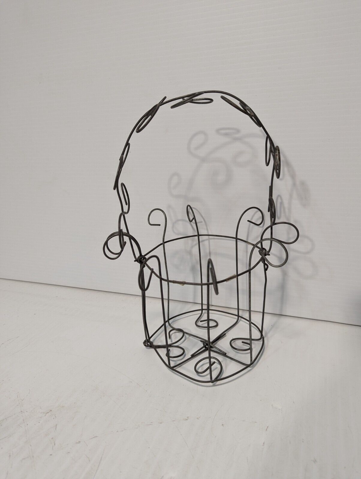 Wire Rustic French Planter/Basket, Natural Vine Design, 12X6 IN - Free shipping