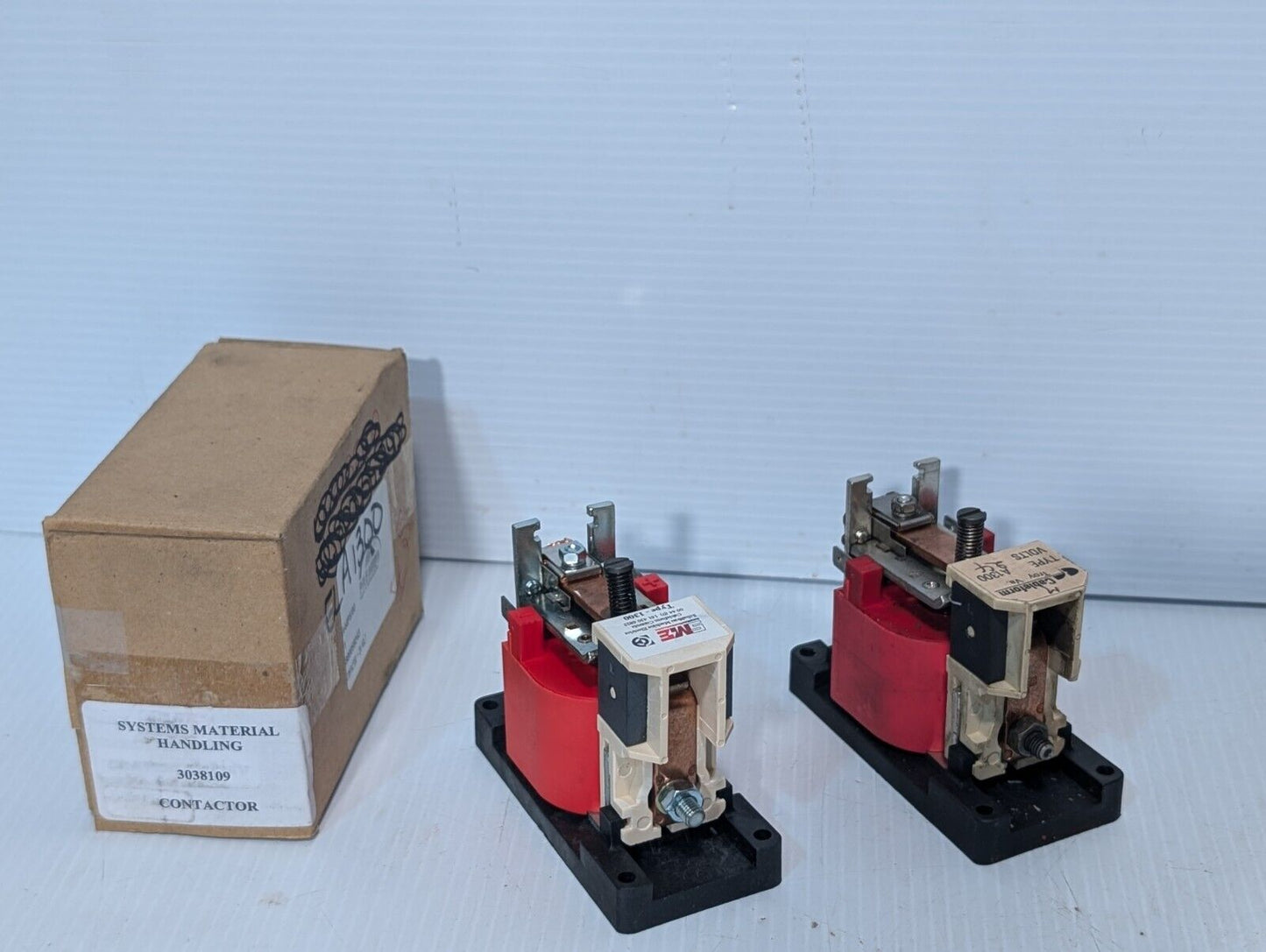 3038109 contactor for Hyster: one new, one for parts as pictured, A1300