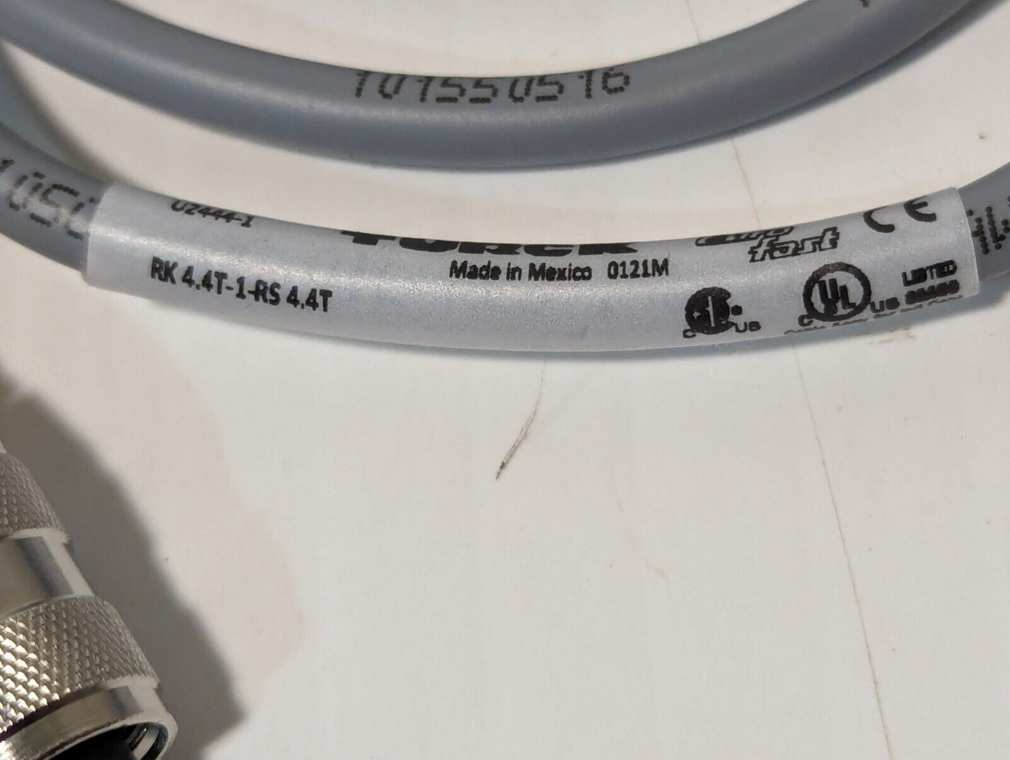 Turck RK 4.4T-1-RS 4.4T, U2444-1 164K167G49 Cable Assembly W4214 - Free Shipping