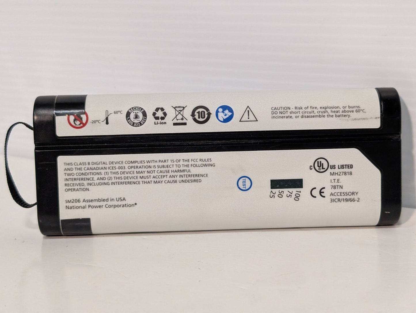 Verathon 0400-0126 11.1V 51Wh Rechargeable Battery for SM-206 0400-0126