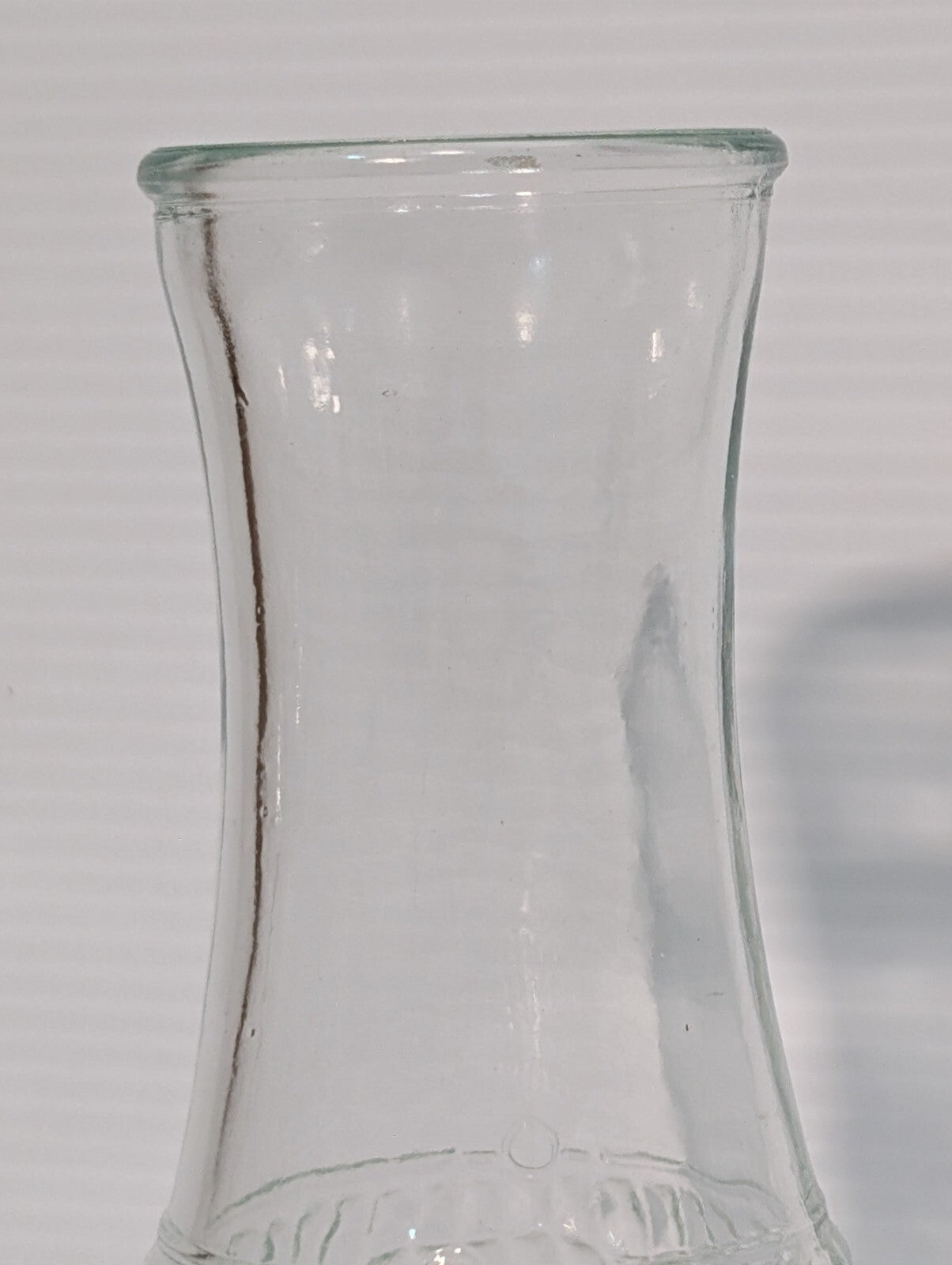 Vintage Good Seasons Clear Glass Cruet Diamond Point Pattern 7" Tall