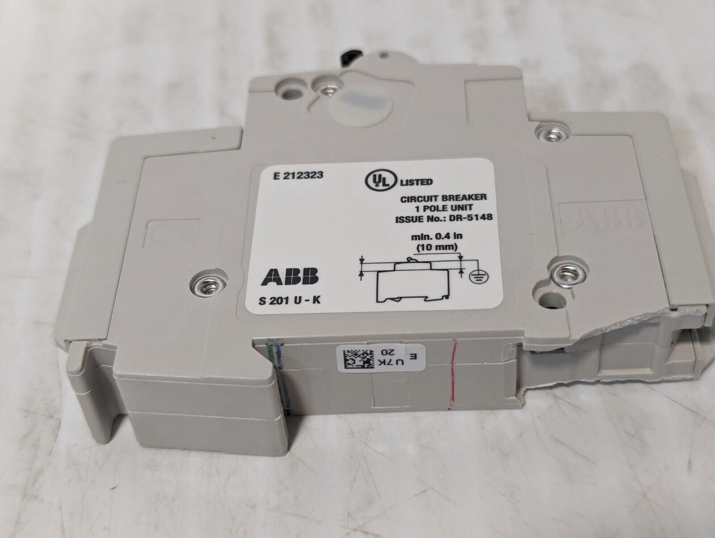 ABB S201U-K20 Circuit Breaker, 20A, 240VAC, 1-Pole - Free Shipping