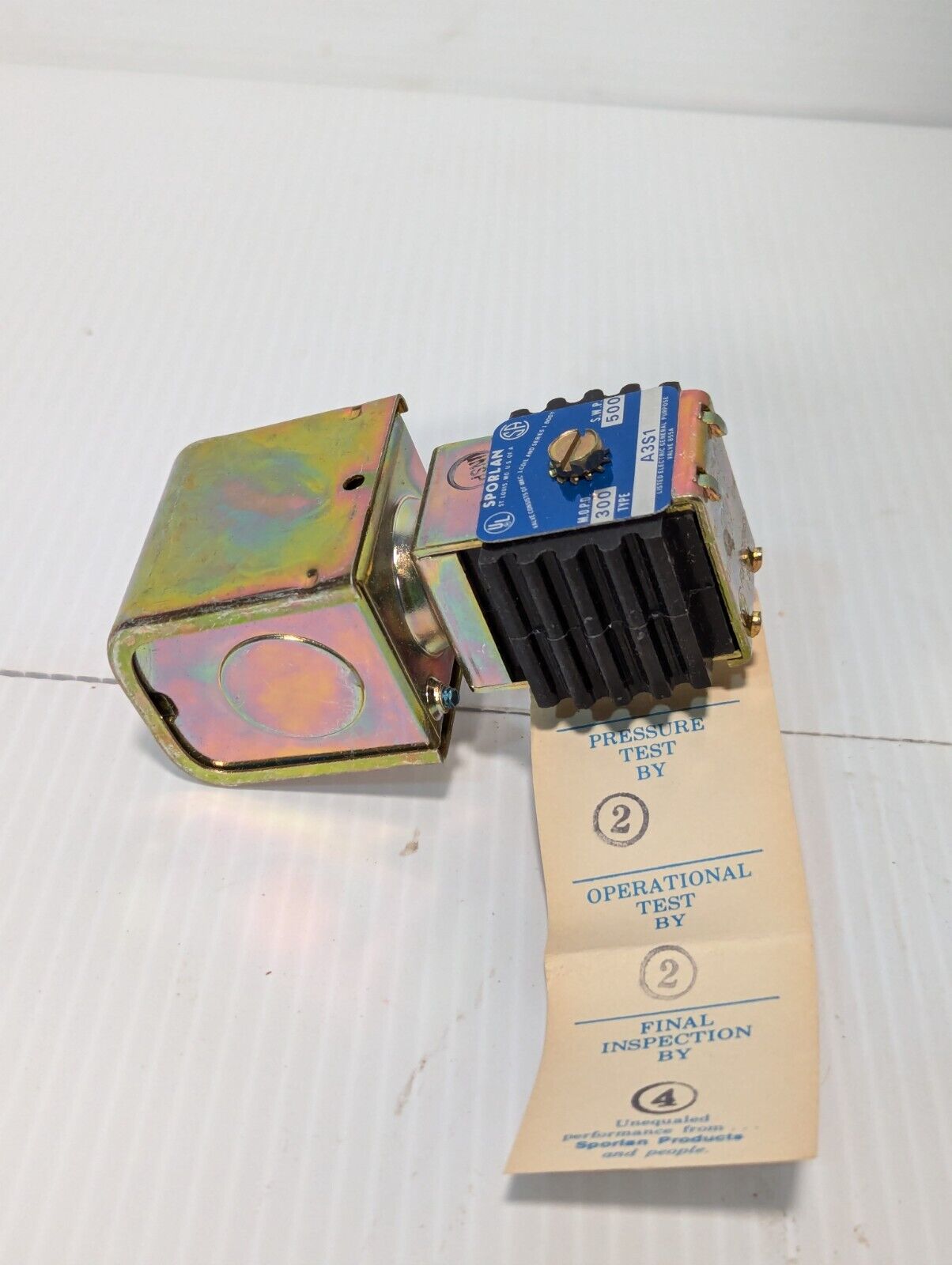 Sporlan A3S1 solenoid valve, 1/4 ODF, 120VAC, 300 MOPD, 500 SWP - Free Shipping