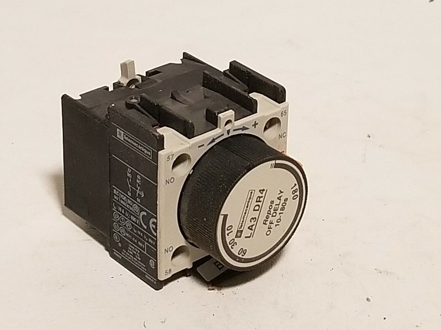 Telemecanique LA3DR4 Industrial Control System Off Delay Contact Block