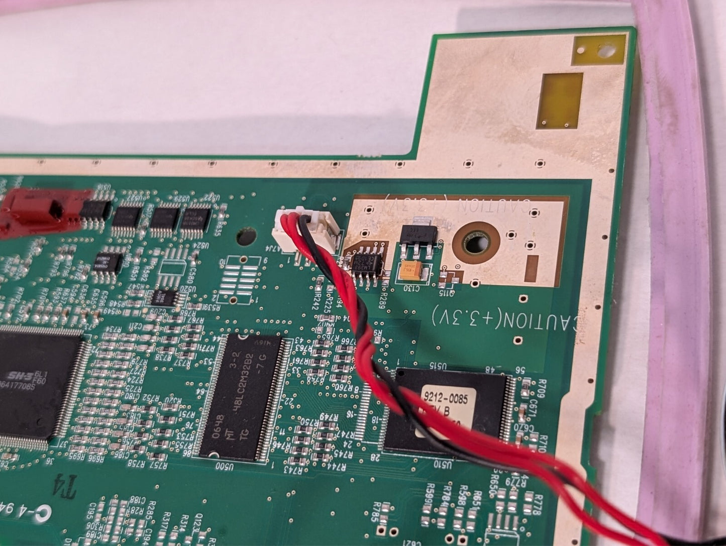 9300-0368 Rev D Circuit Board with Zoll 9126-0008 HV AED Capacitor