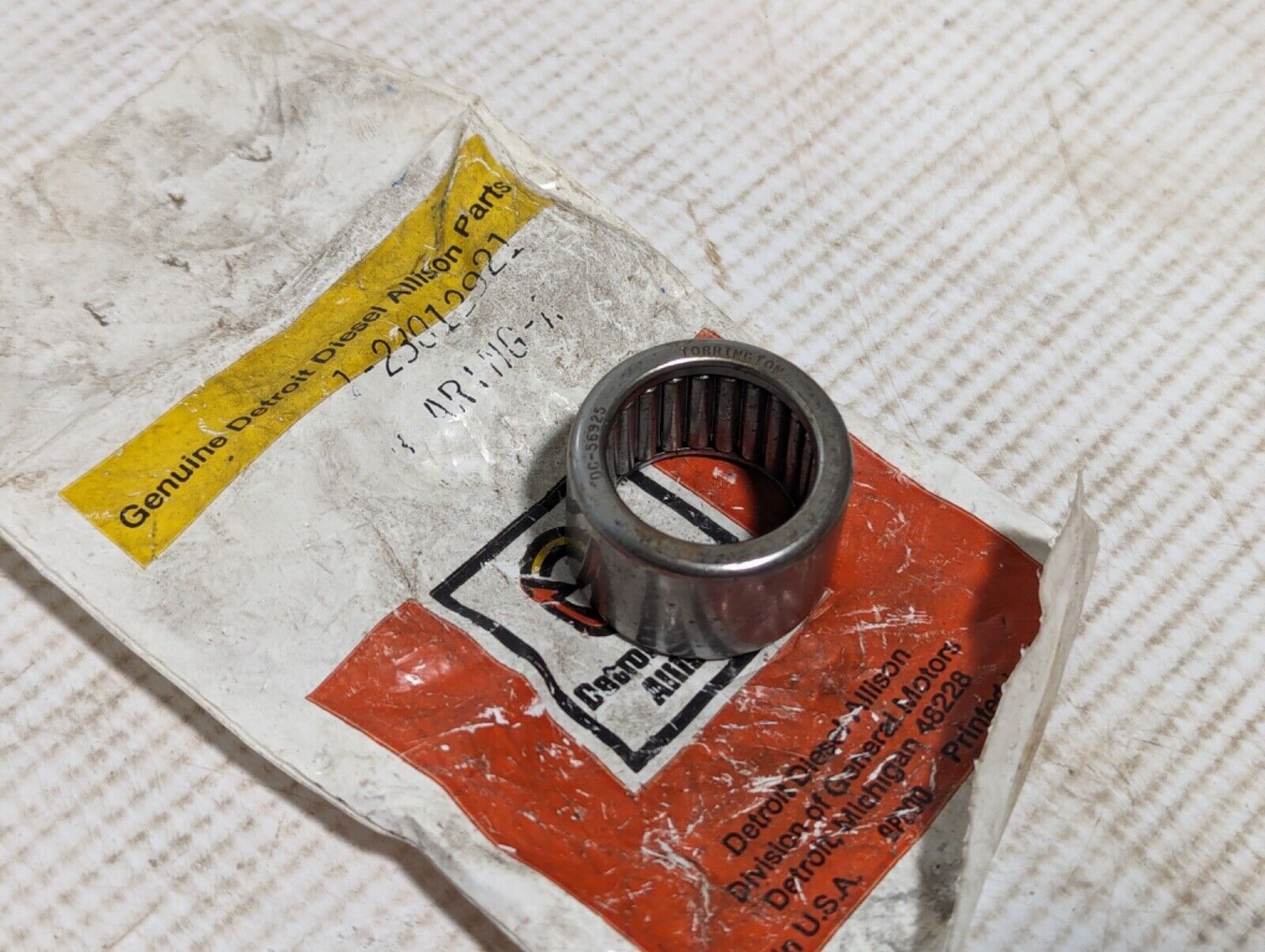 Torrington DC-56925 needle roller bearing, Genuine Detroit Diesel Allison Parts