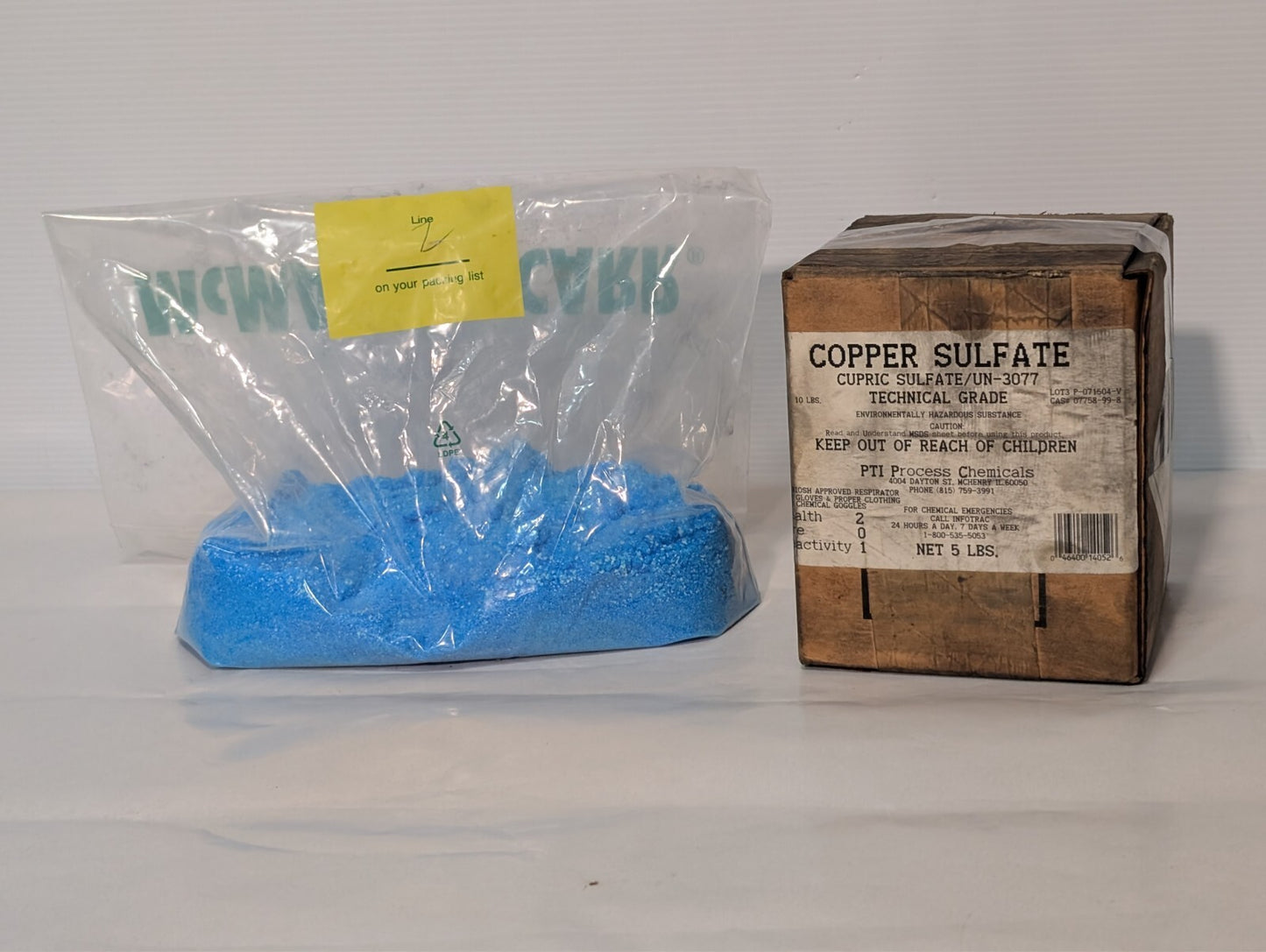 5 Lbs Bag of Copper Sulfate UN-3077