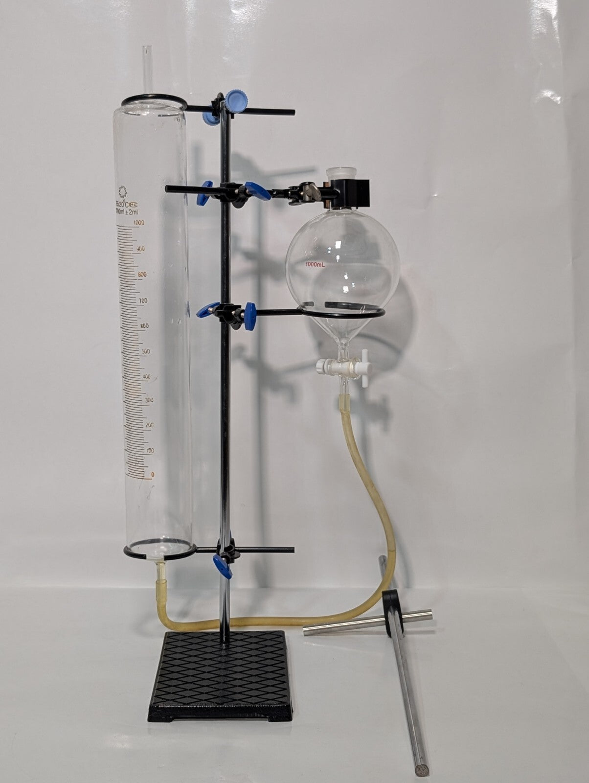 1000ml Distillation Apparatus Kit Lab Water Essential Oil Distiller Glassware