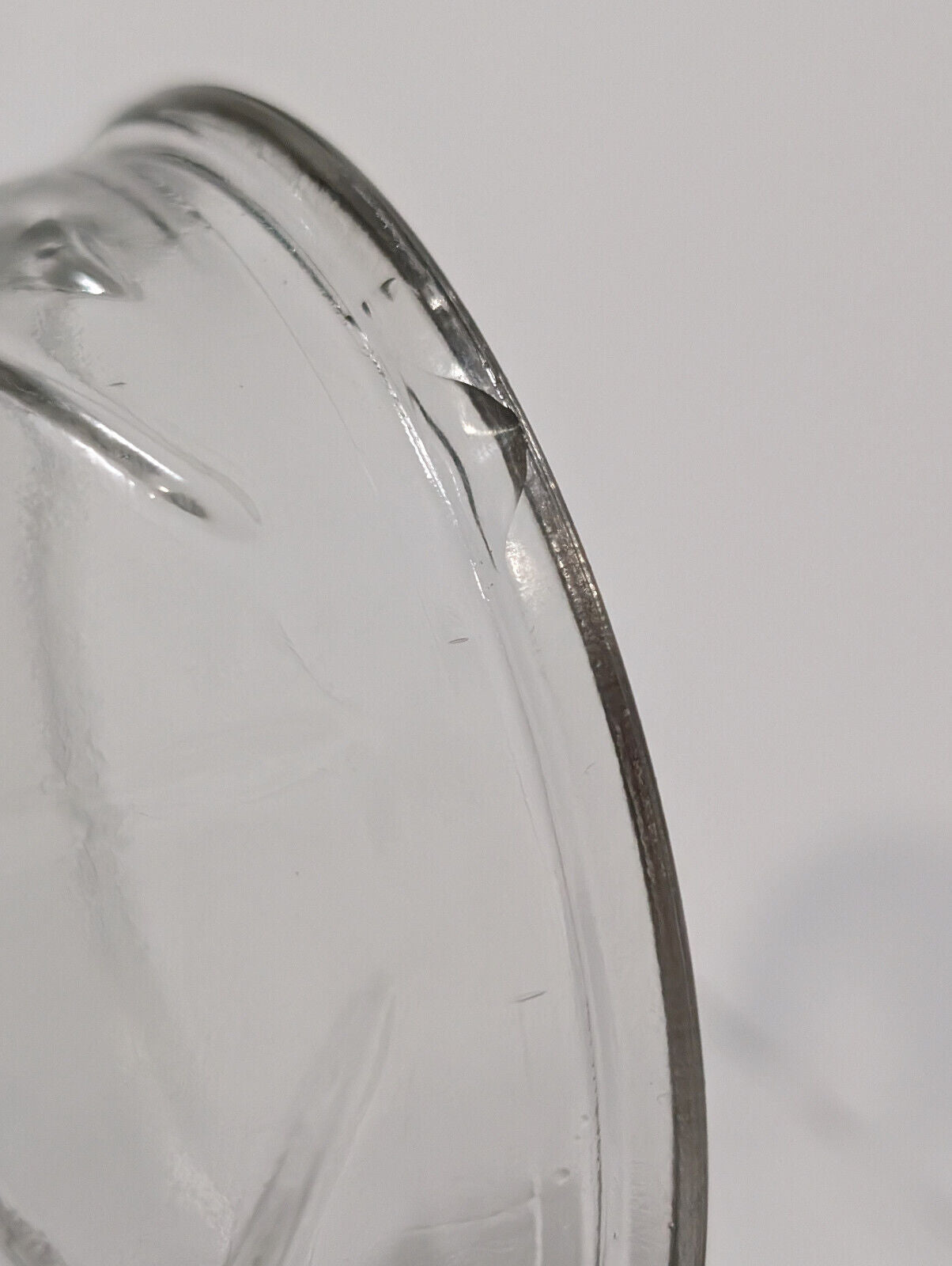 Vintage Imitation Brody Bud Vase Clear Glass, Diamond, Eye, 8.5" x 4"