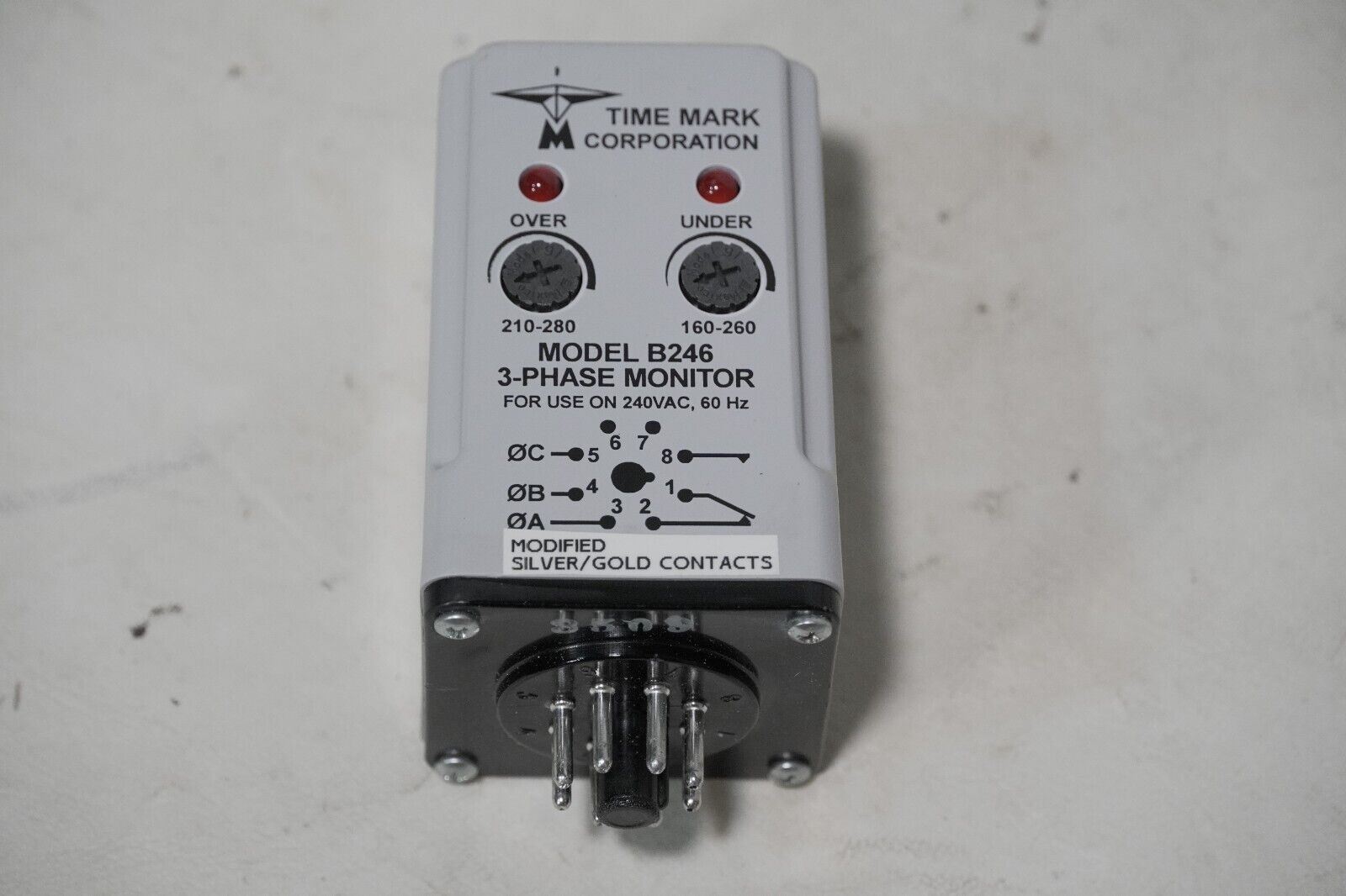Time Mark Special B246 3-Phase Monitor, For Use On 240VAC, 60Hz