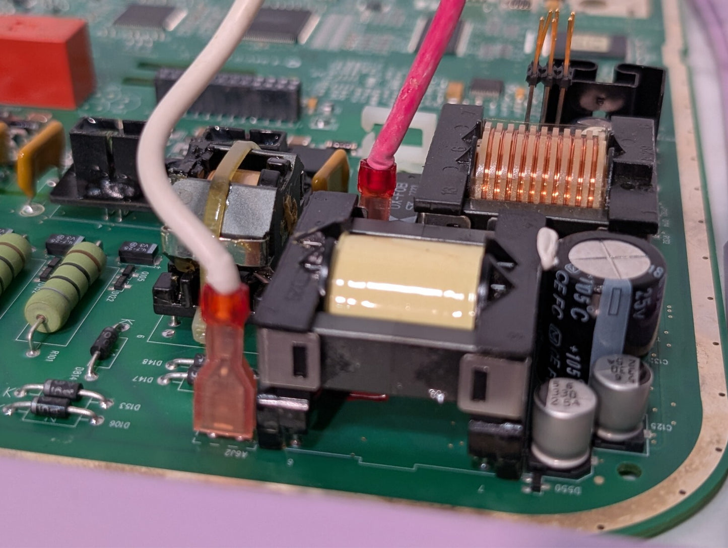 9300-0368 Rev D Circuit Board with Zoll 9126-0008 HV AED Capacitor