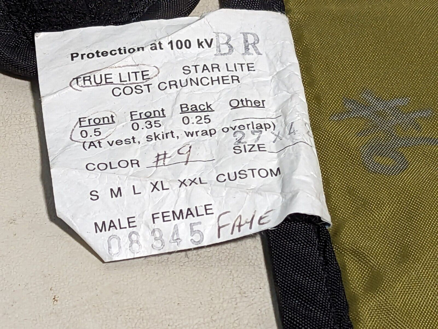 AliMed True Lite Radiation Protection Apron, Front 0.5, QualCraft + Posi-Techna