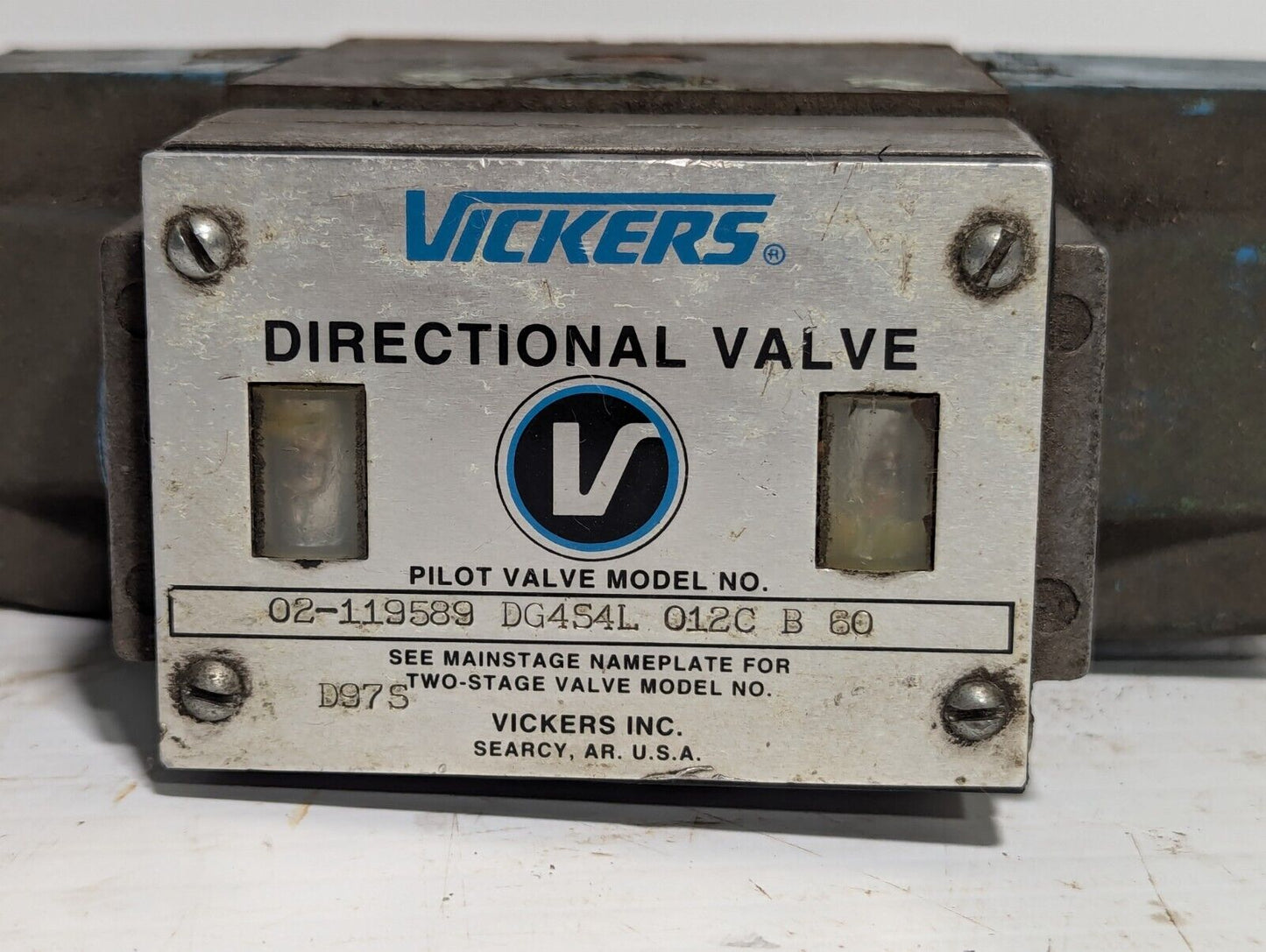 Vickers DG4S4L-012C-B-60 Directional Solenoid Pilot Valve 95 LPM 35W