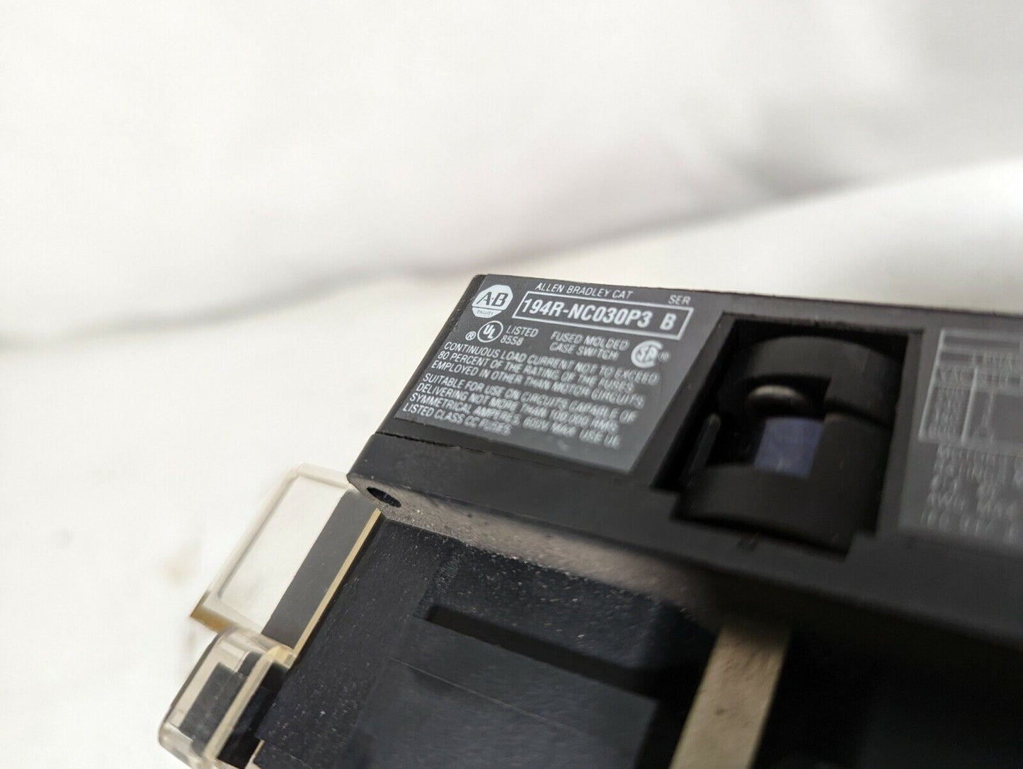 Allen-Bradley 194R-NC030P3, ser. B, fused molded case switch