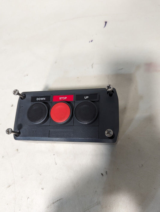 Telemecanique XAL-D/K....H7 three-button selector switch, Down, Stop, Up