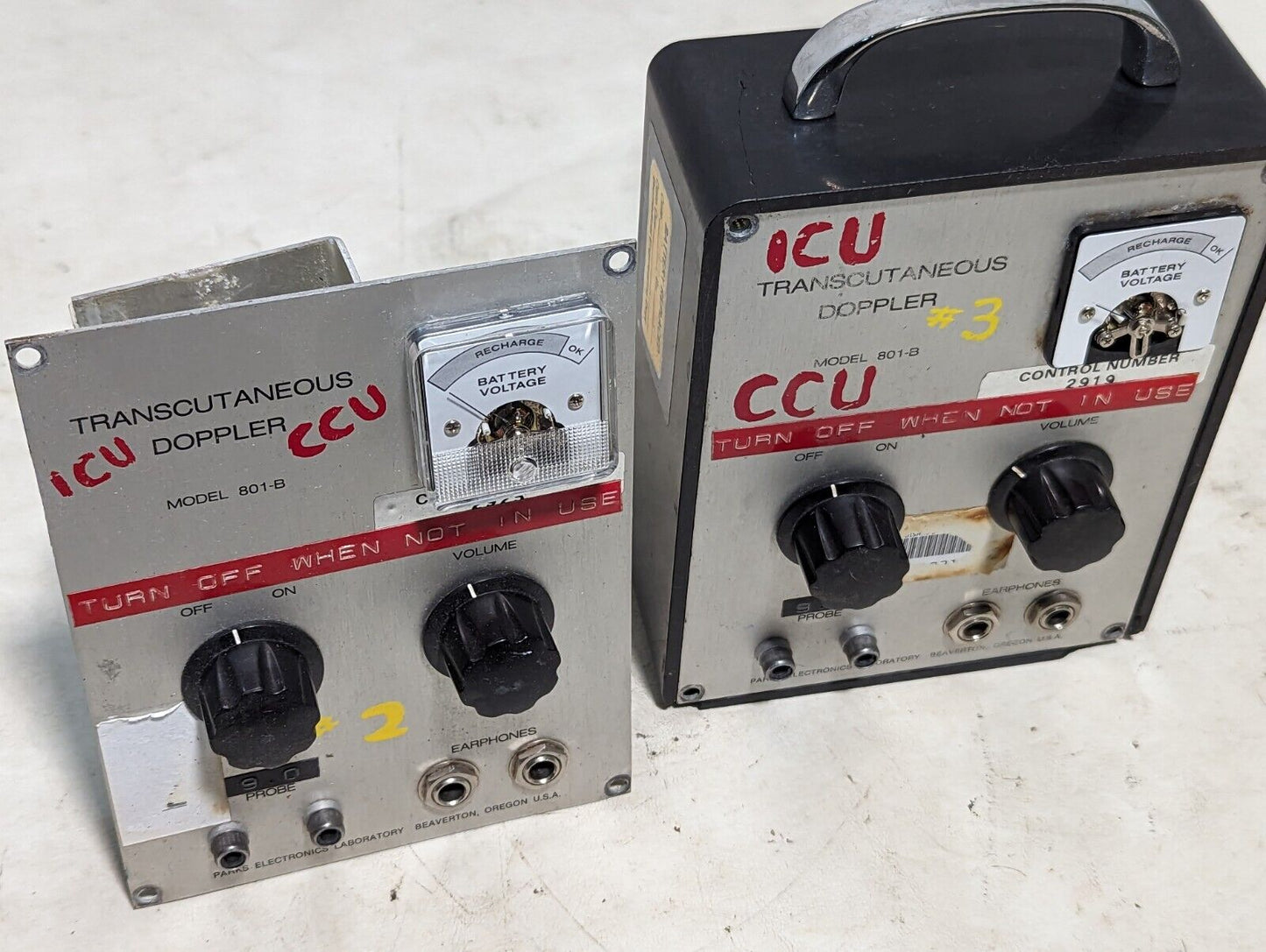 Lot of 8 Parks doppler units as pictured: 811-B, 811, 915-L, 801-B