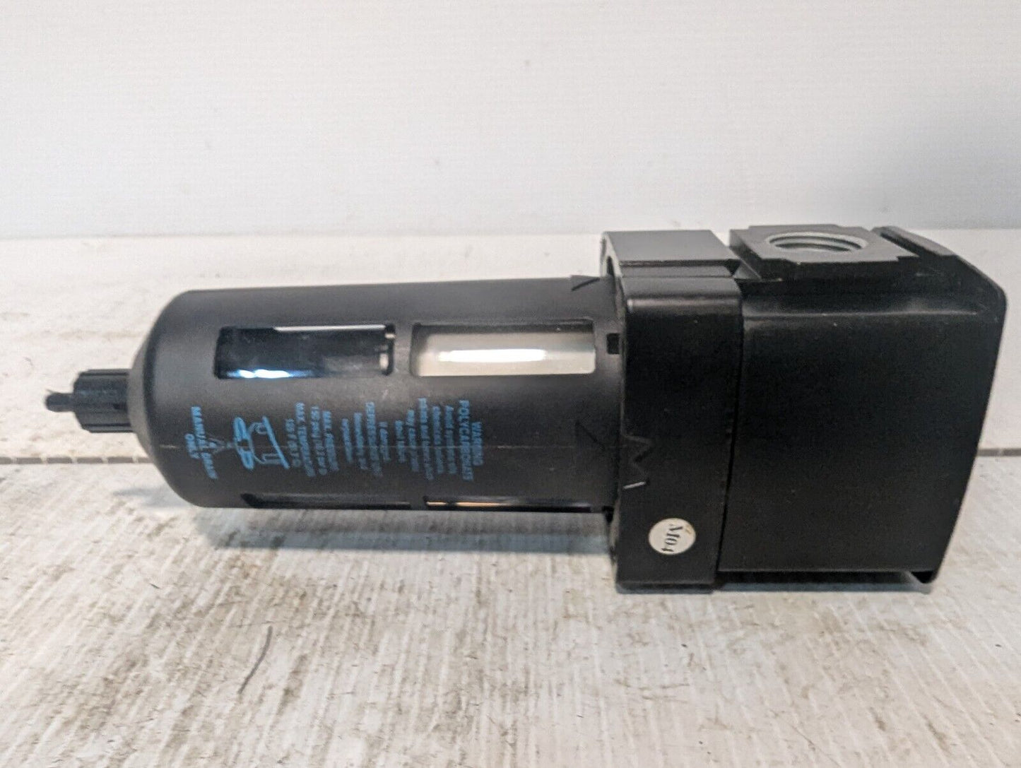 Wilkerson F28-04-SK00 Air Particulate Filter PC Bowl, 5 micron, 150psi, 1/2" NPT