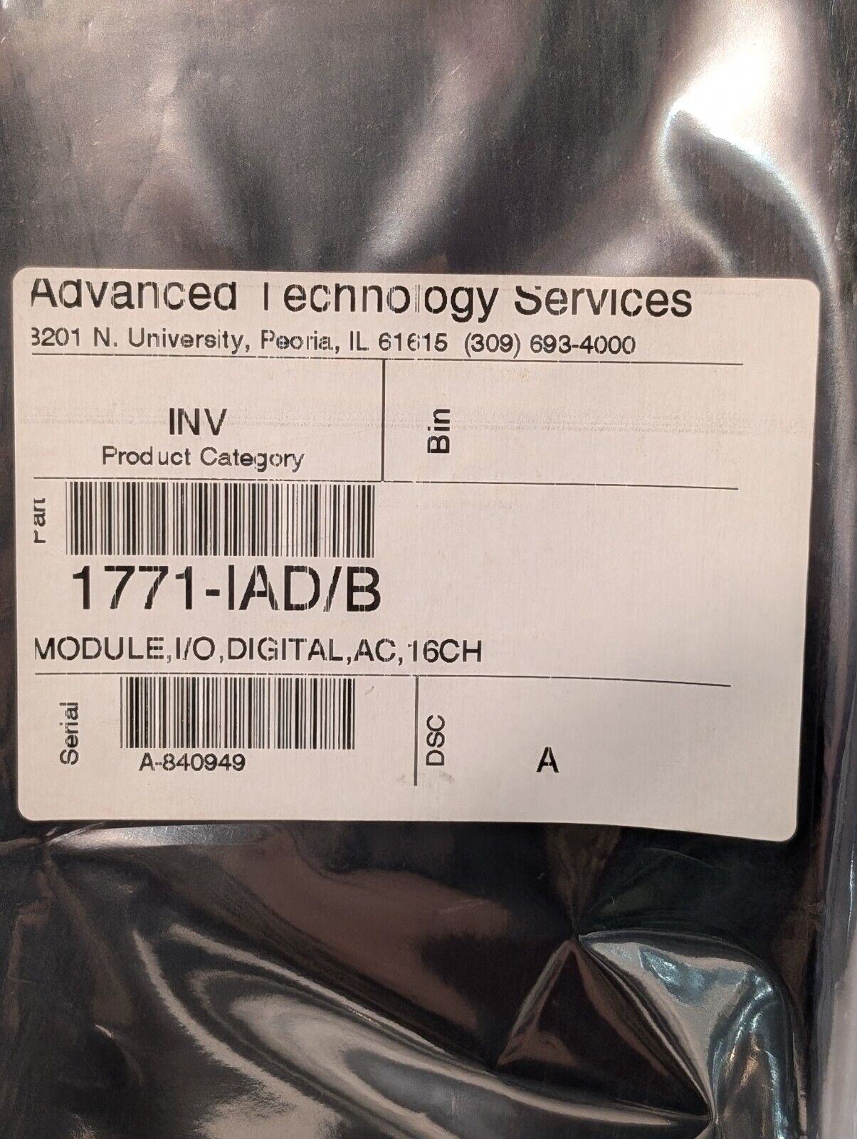 Allen Bradley 1771-IAD/B 16 CH Digital Input Module, 120V, AC/DC - Free Shipping