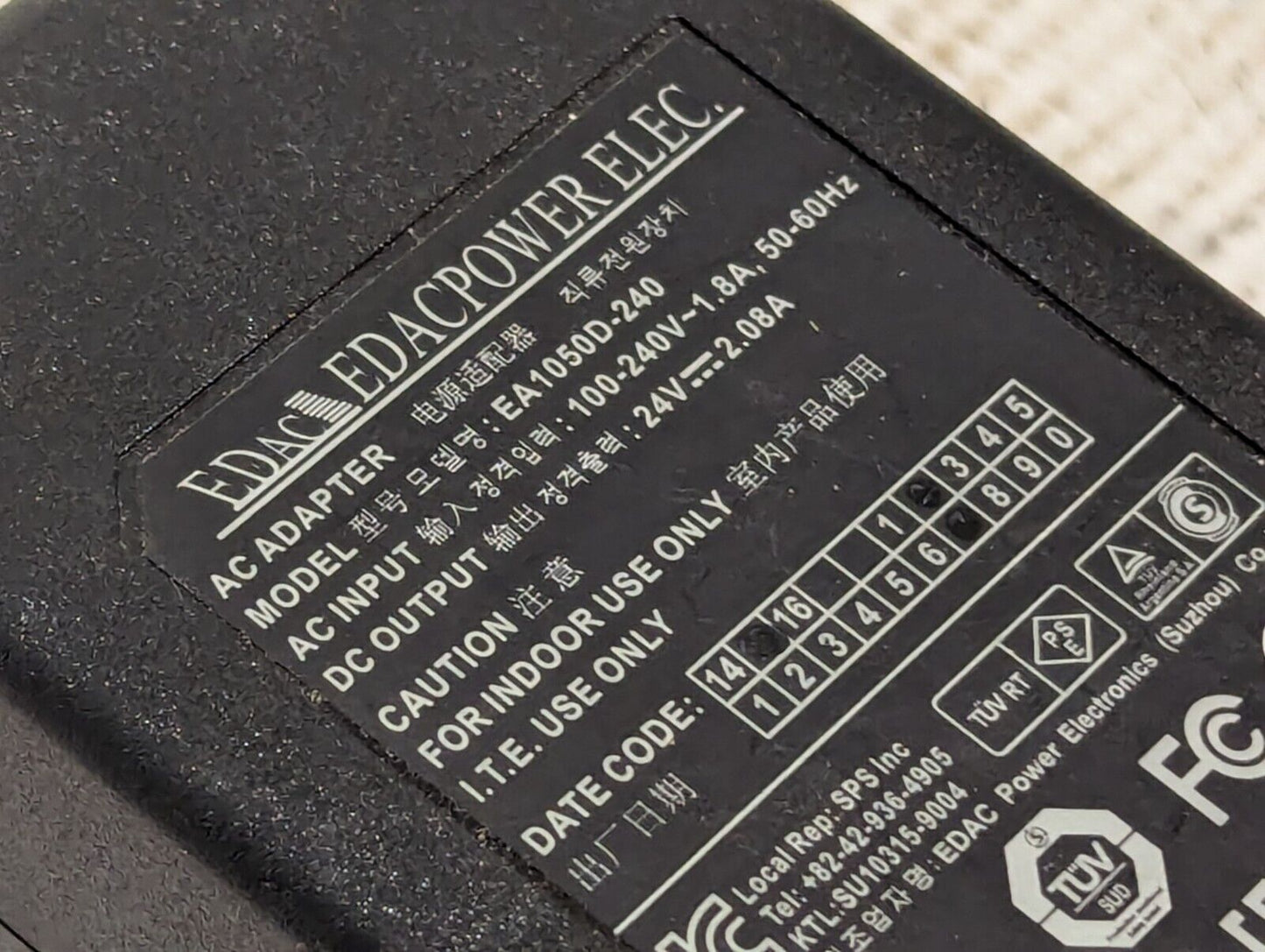Edacpower Elec AC Adapter EA1050D-240 24V-2.08A - Free Shipping
