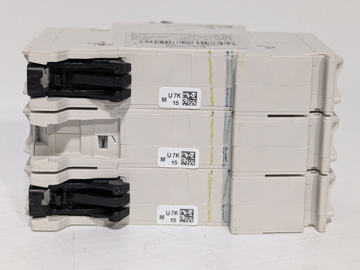 ABB S203U-K15 Circuit Breaker, 3-Pole, 15A, Made in Germany, E212323, 162K859H01