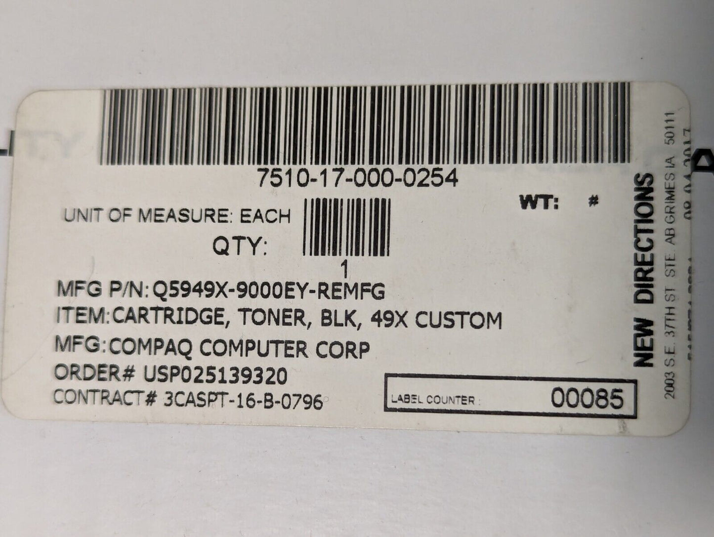 2PK Q5949X 49X High Yield Toner Cartridge For HP Laserjet 3390 1320 3392 1320nw