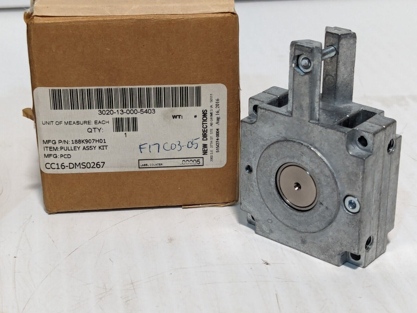 188K907H01 Pulley Assembly Kit, Aluminum Alloy, 3020-13-000-5403 - Free Shipping