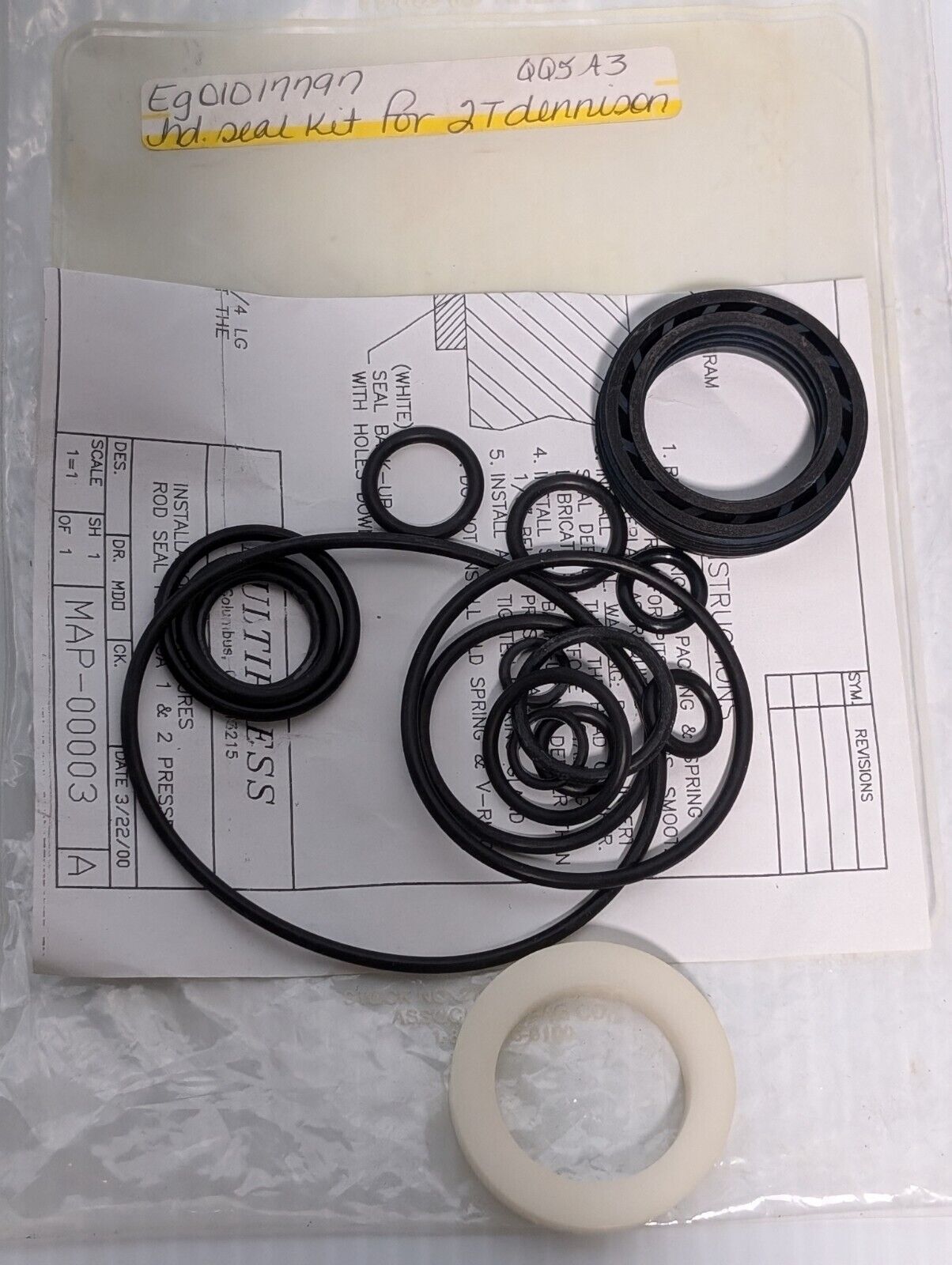 Multipress 1017797 Rod Seal Kit - Free Shipping