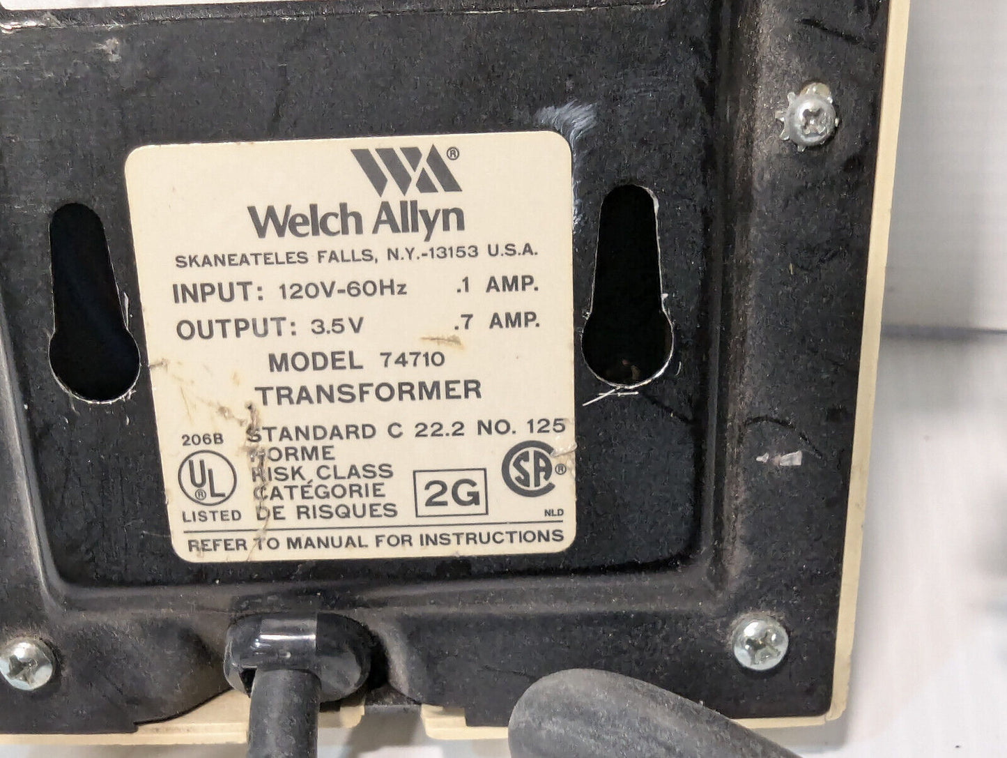 Welch Allyn 74710 Wall Transformer Diagnostics System, no heads, free shipping