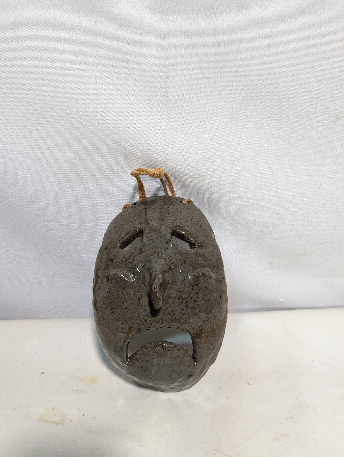 Vintage Wall Art Mask Sculpture 7" height Unique Item