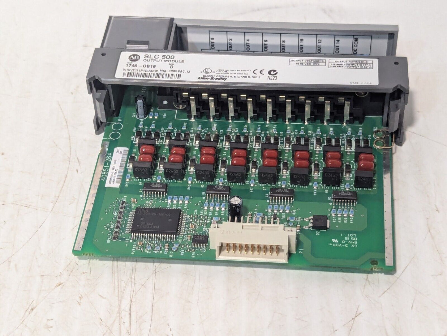 Allen-Bradley 1746-OB16 Ser D - SLC500 Output Module - Free Shipping+Returns