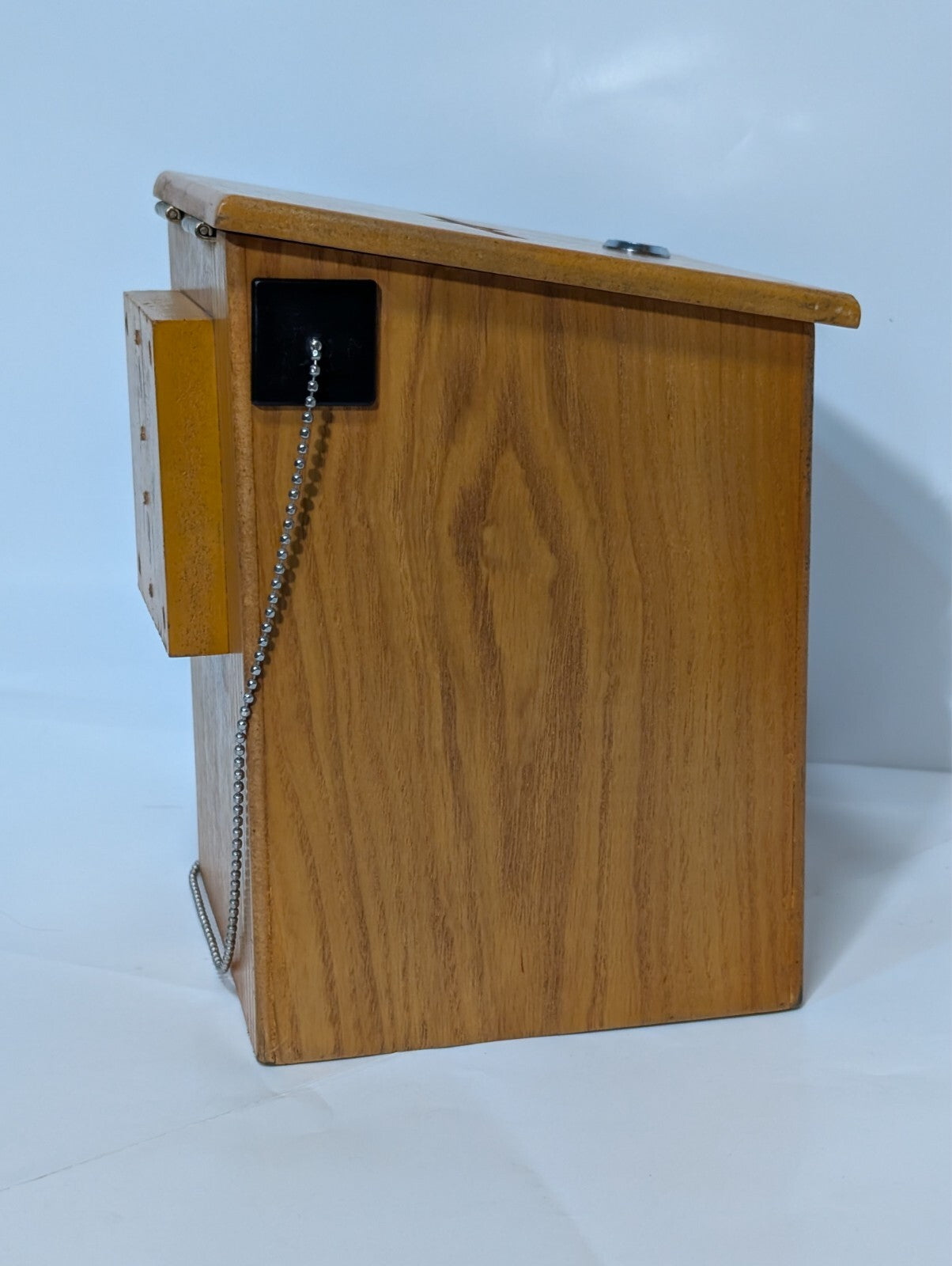 Wood Suggestion Donation Box with Lock Attached Pen 10" Charity Fundraising
