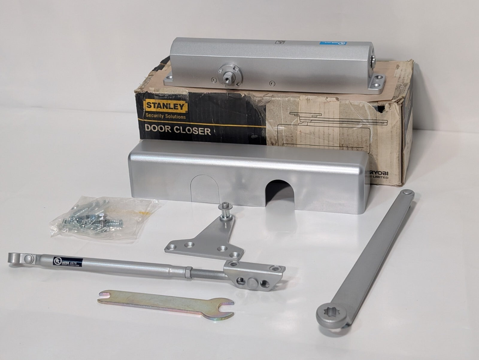 Stanley D-3551 Commercial Hardware Door Closer with Aluminum Finish DA Model