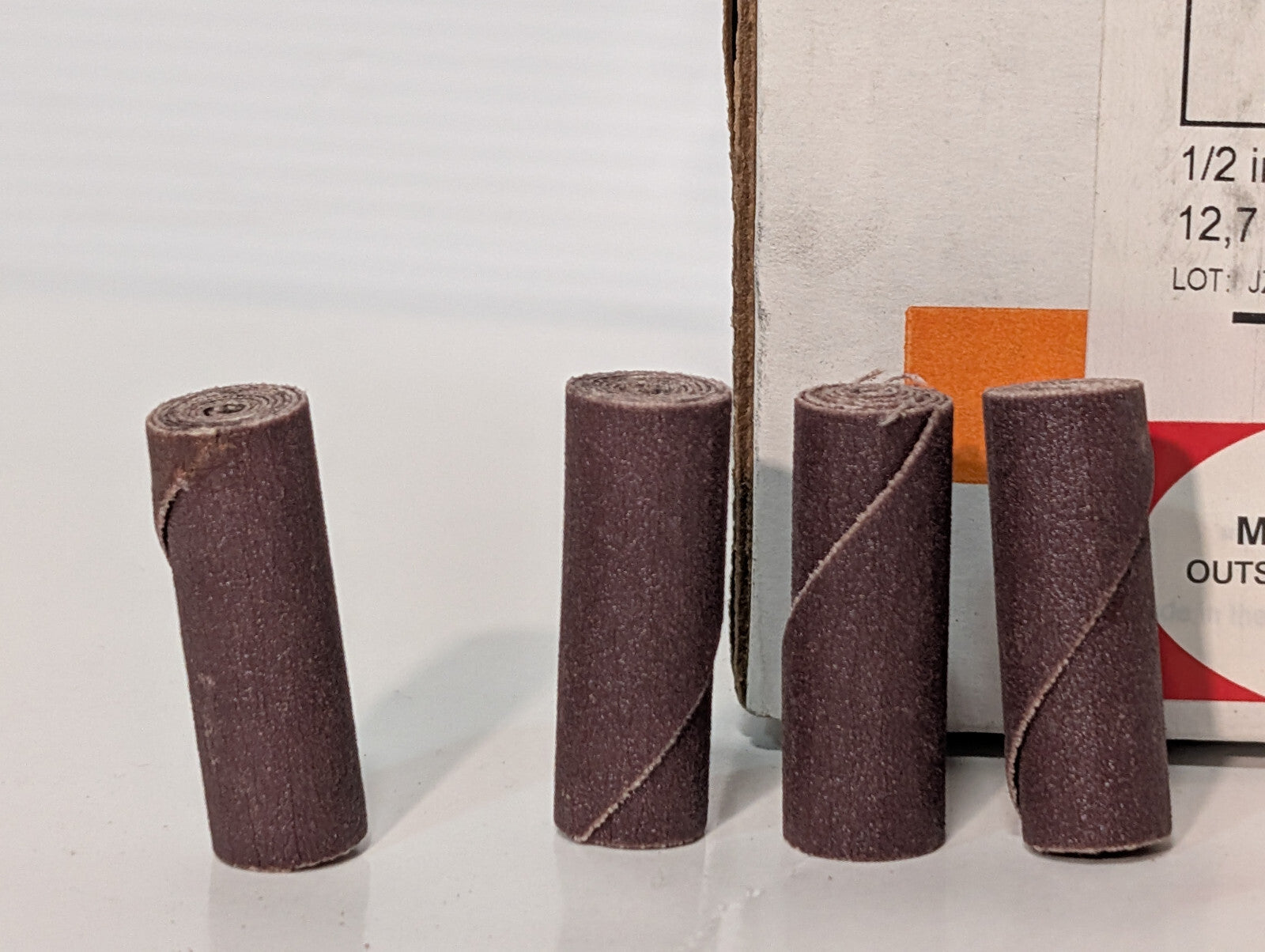 Standard Abrasives 700624 Straight Cartridge Rolls 100 Ct. 1/2"x1.5"x1/8", P180