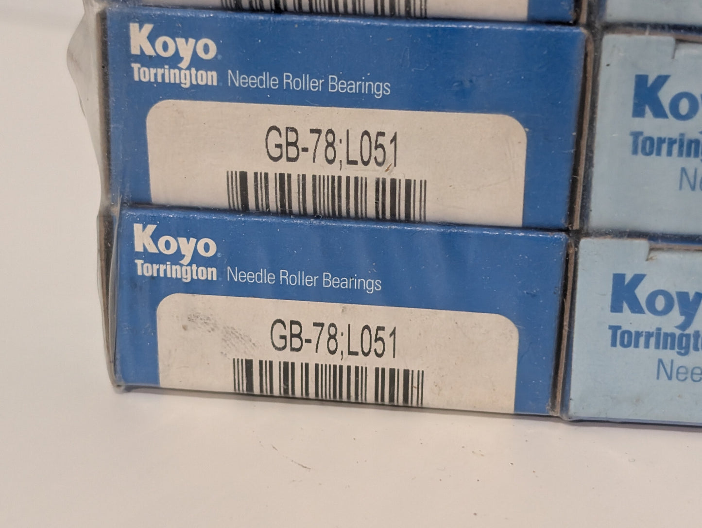 10 Pack: Koyo Torrington GB-78; L051 Needle Roller Bearings, TR419102, Lube 051