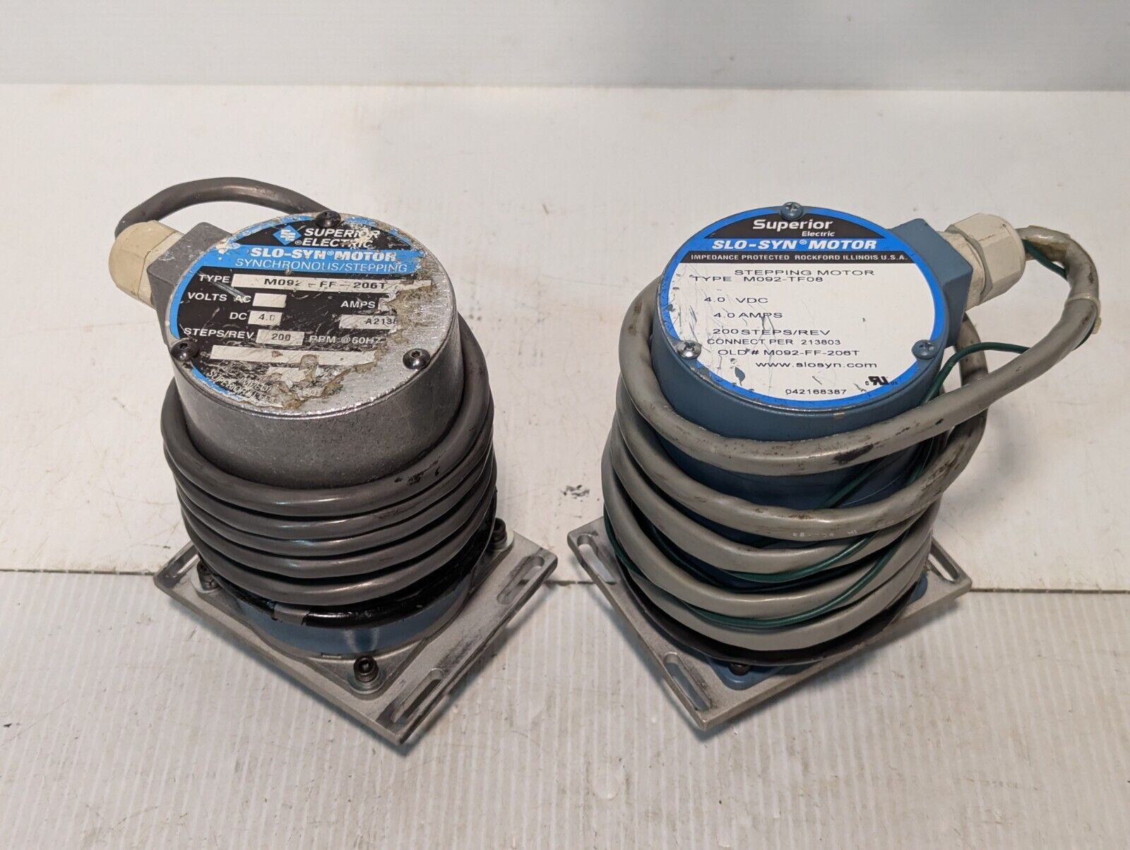 Superior Elec. M093-FD14 Slo-Syn Synchronous/Stepping Motor BM101025 2.27DC 7A
