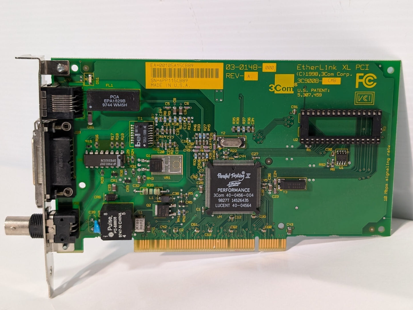 3Com 40-0456-004 Parallel Tasking II Performance PCI Ethernet Network Card