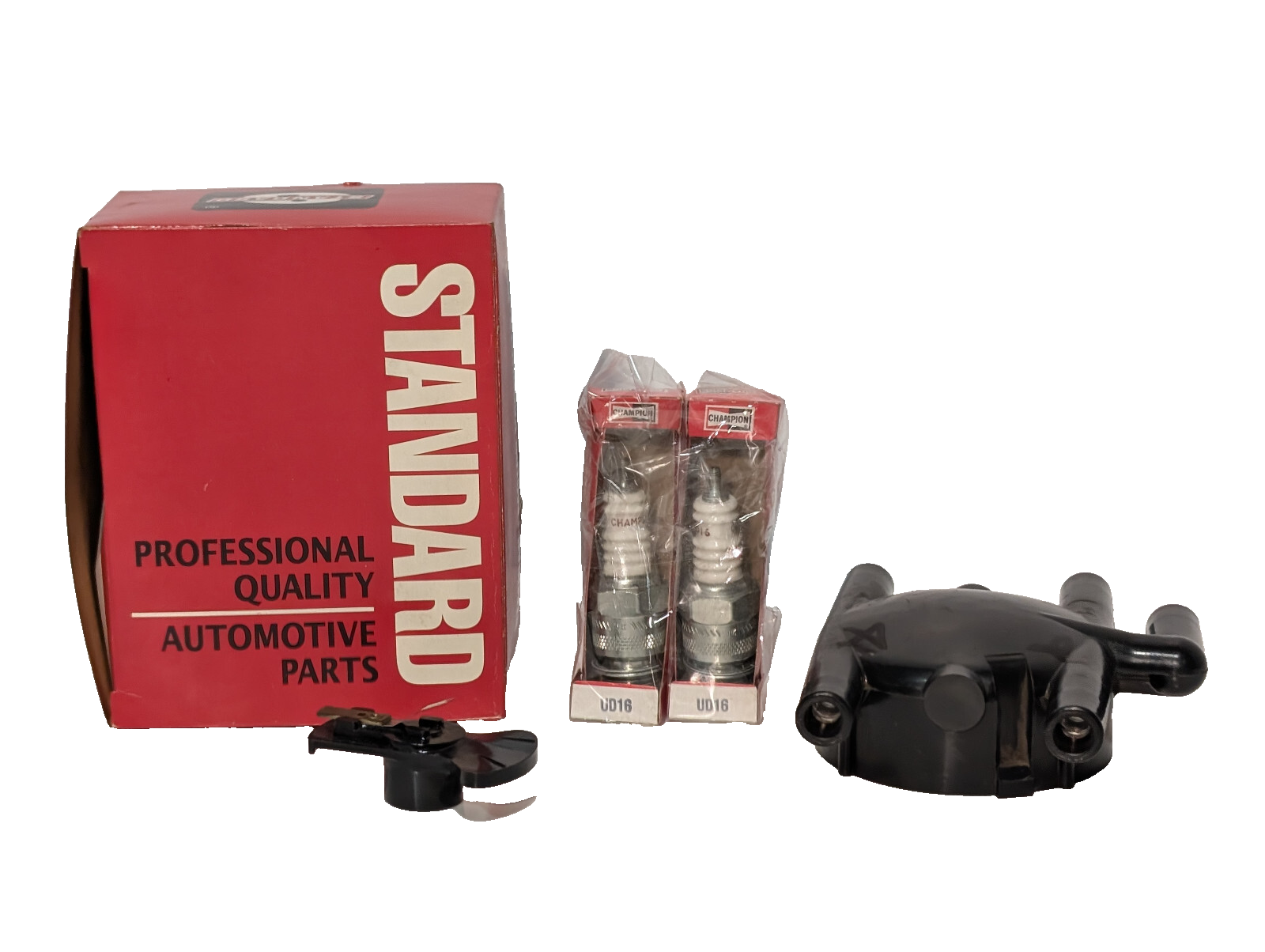 Standard Automotive Parts AL-147 Distributor Cap, (2) Champion UD16 Spark Plugs
