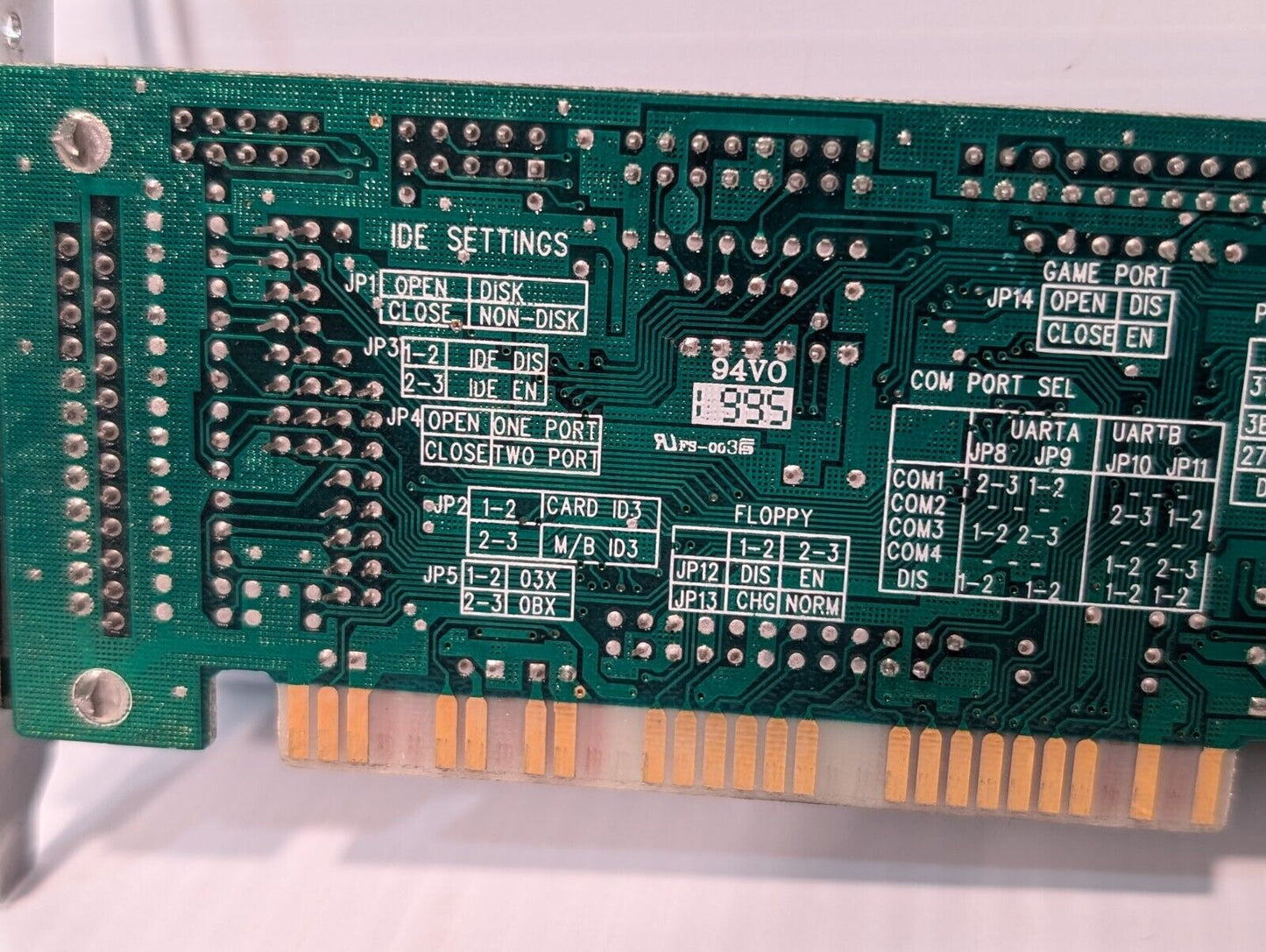 Vesa Local Bus VLB dual channel IDE FDD Serial controller adapter QD6580W ISA