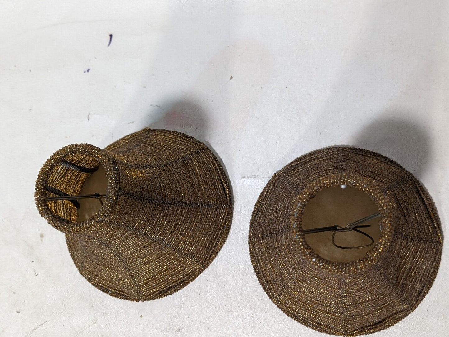Vintage Bell Lamp Shade - 7" height x 6.5" (bottom) dia. x 3" (top) dia.
