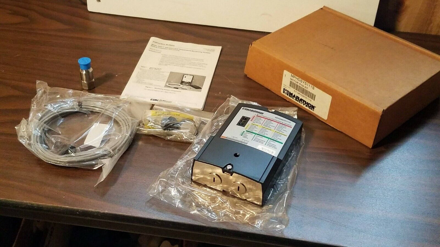 Marathon Motor PHD Predictive Maint. Vibr. & Temp. Monitoring System MPHDSYS111S