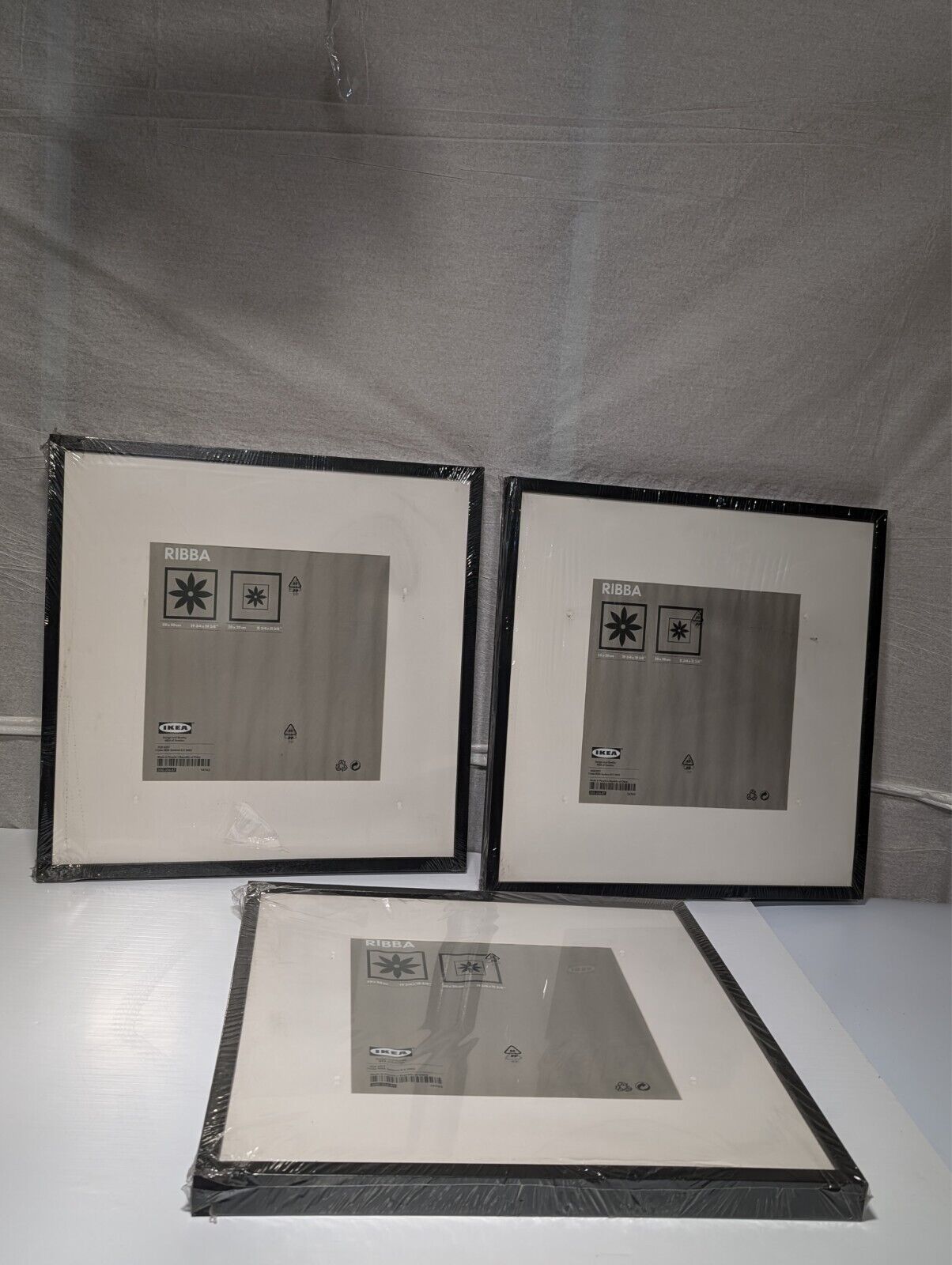 (1) IKEA RIBBA Frame Black 19-3/4” X 19-3/4” Picture Frame, New
