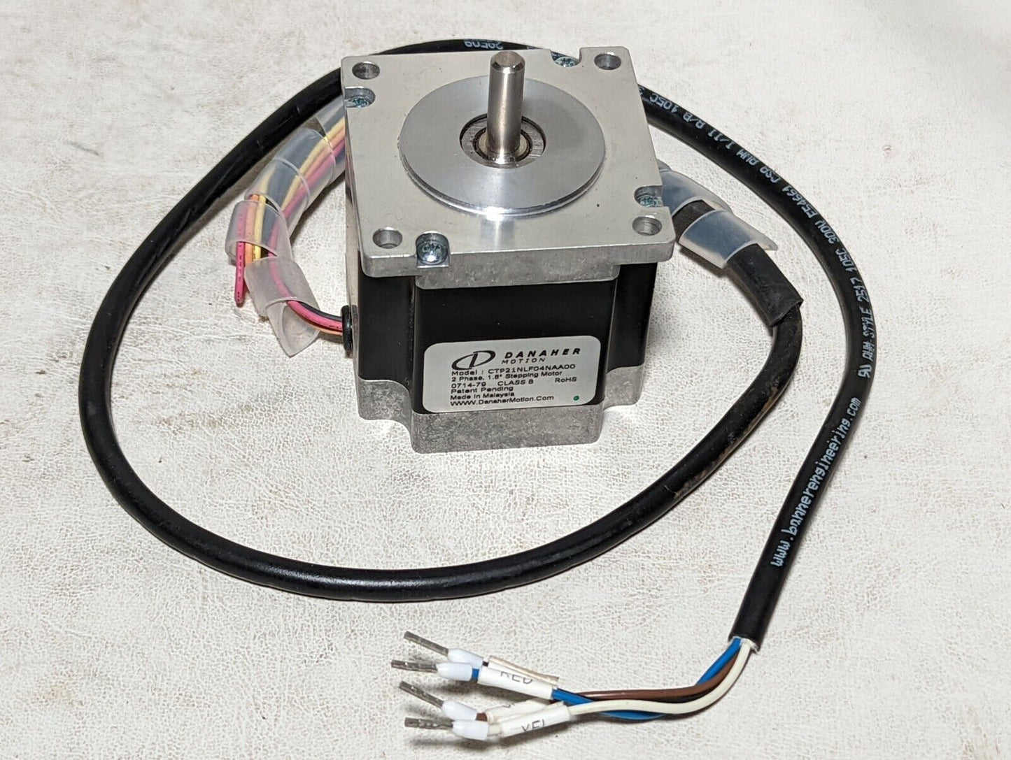 Danaher Motion CTP21NLF04NAA00, 2 phase, 1.8 deg stepping motor