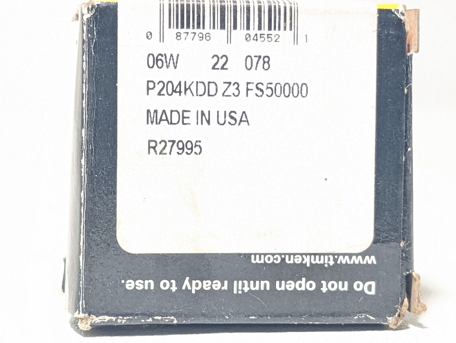 Timken (Fafnir) 204KDD Radial/Deep Groove Ball Bearing - Straight Bore, 20 mm ID