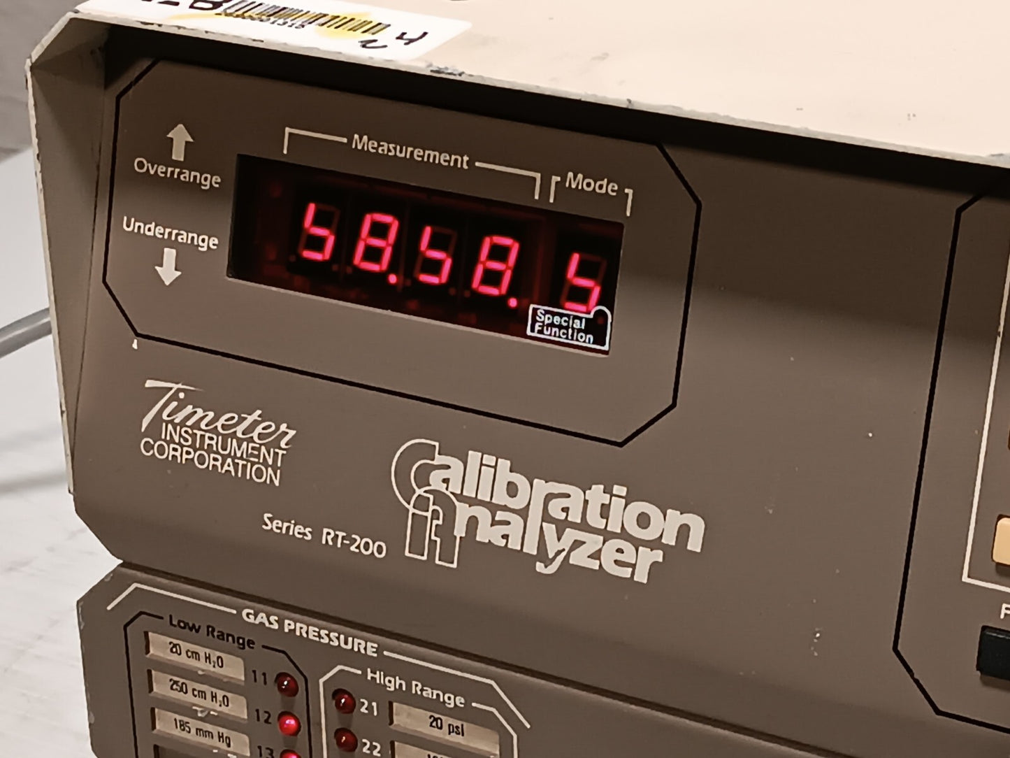 Timeter Instrument Corporation RT-200 Calibration Analyzer - Powers On