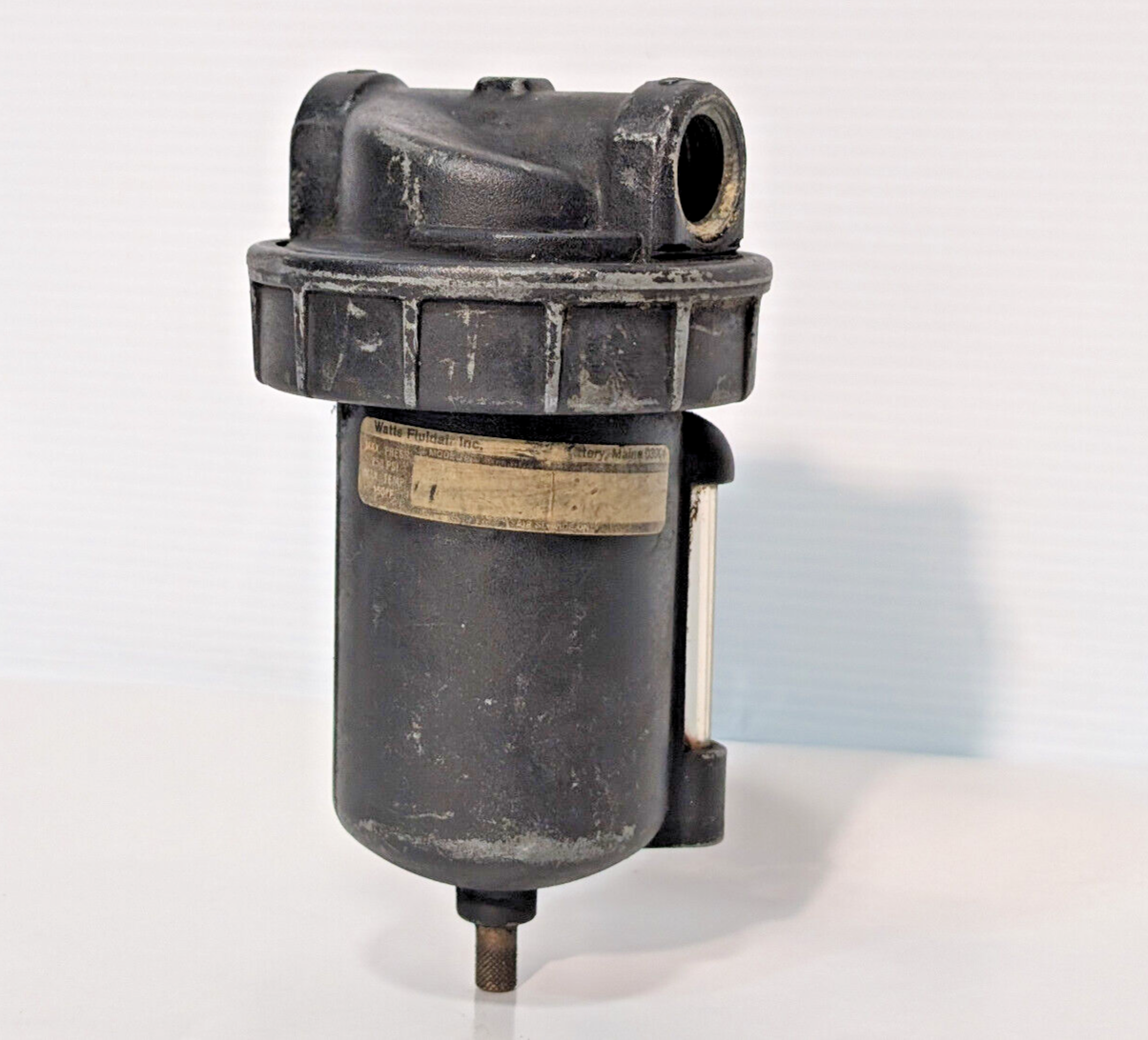 Watts Fluidair Air Filter Regulator, Max Pressure 250psi, Max Temp 150°F, Black