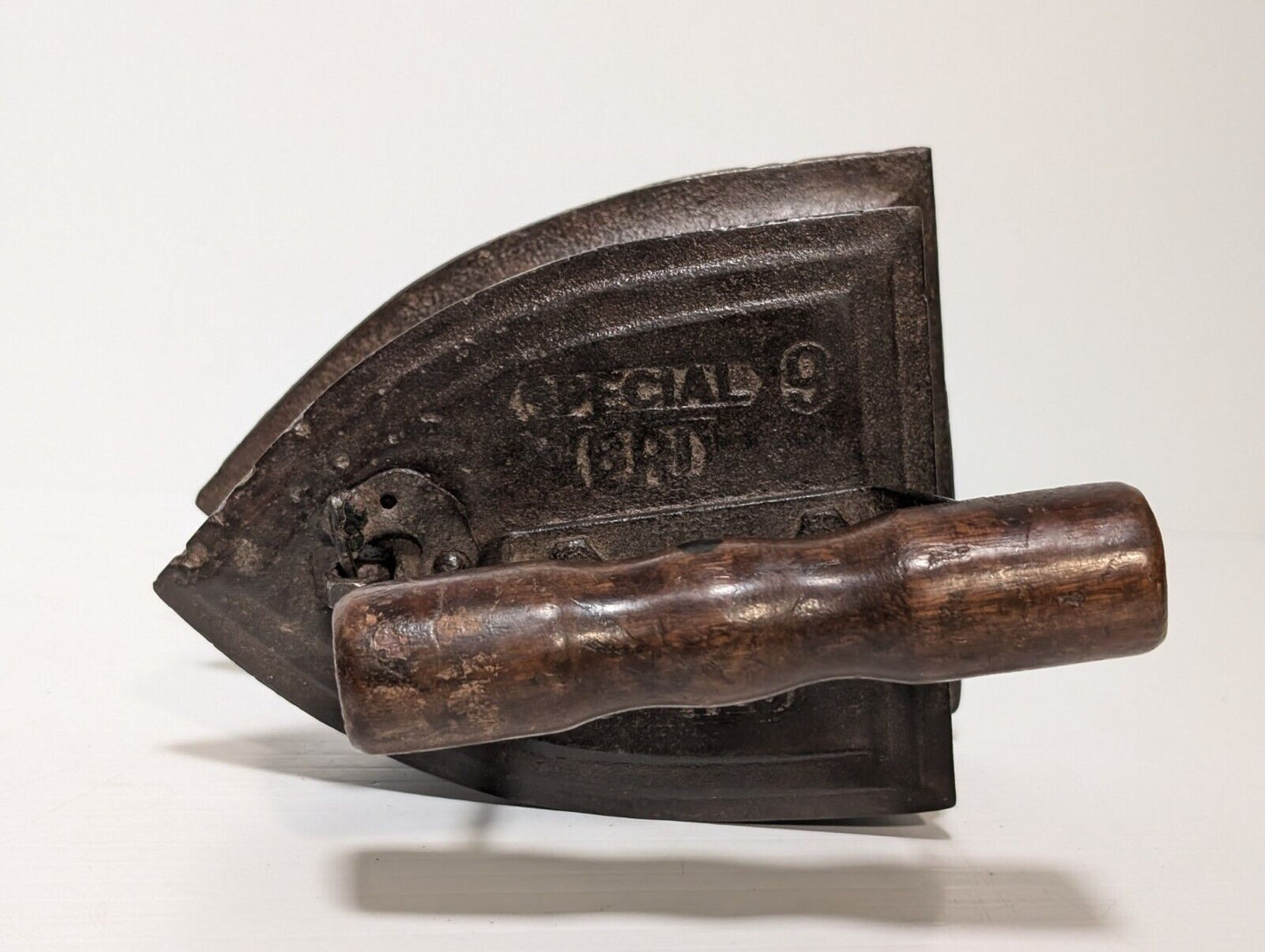 Vintage Coal Iron - 7.5" L x 6"H x 6" W - Cast Iron Collectible