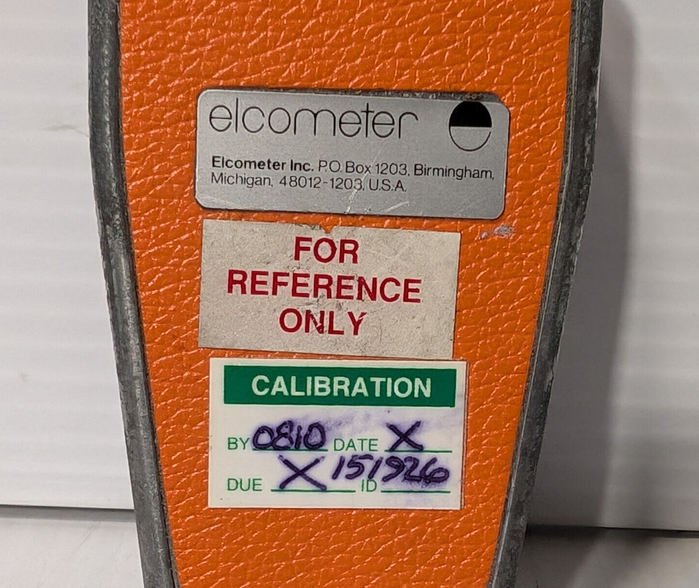 Vintage Elcometer, Inc. thickness gauge in case -Made in USA