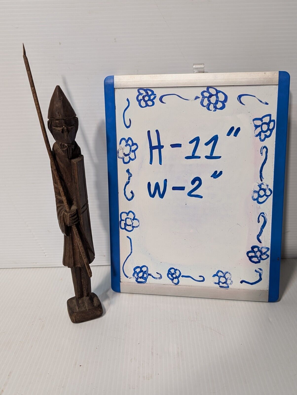 Wooden Christmas Knight, Crusader, dark brown, 11X2 Inches - Free Shipping